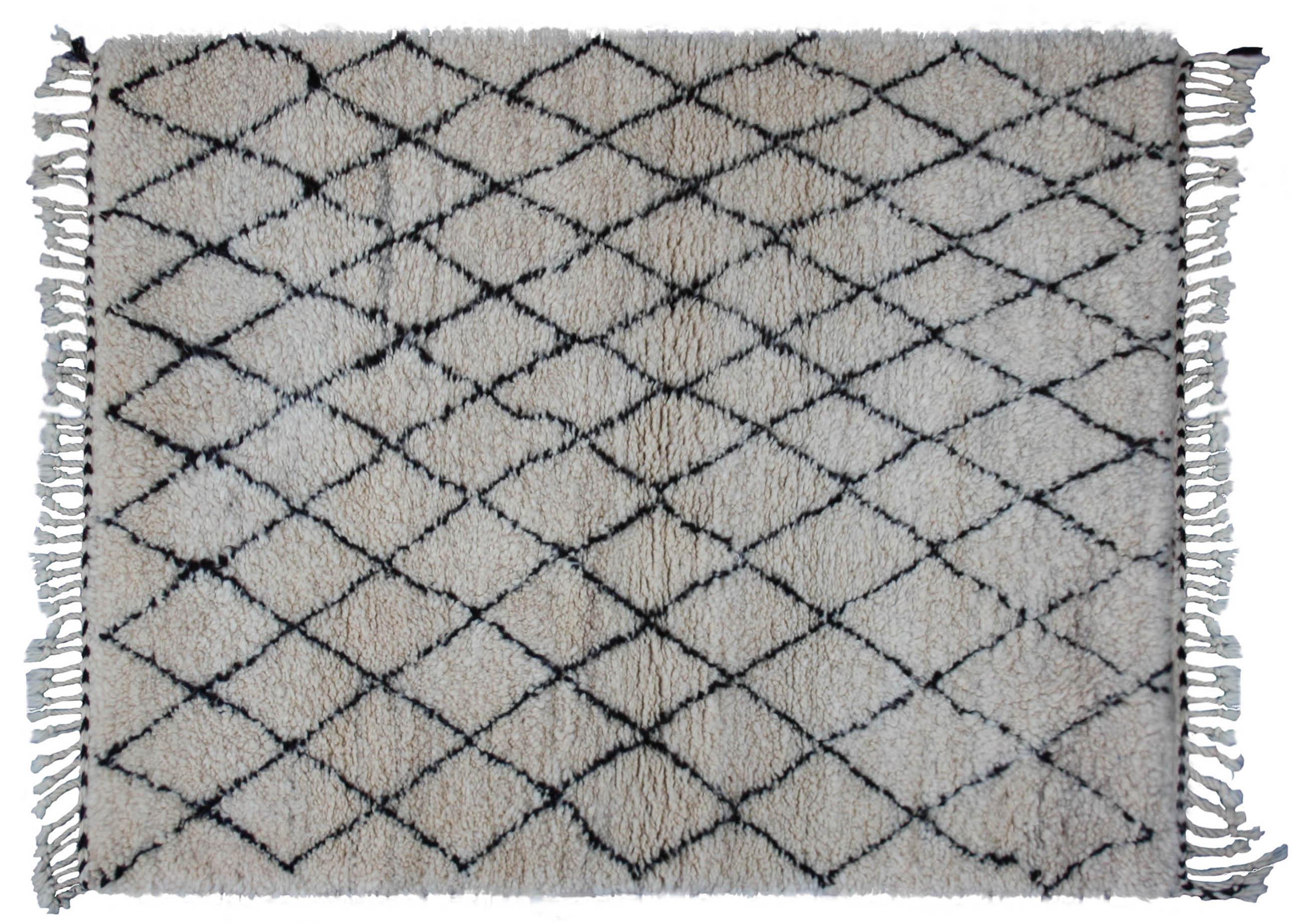 Moroccan Beni Ourain Rug 5' X 3'7'' Chairish