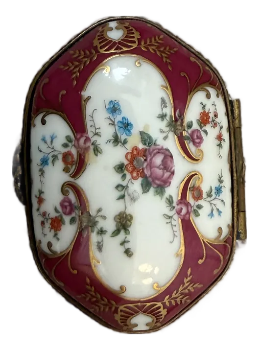 Vintage Porcelain Floral Themed Limoges Box