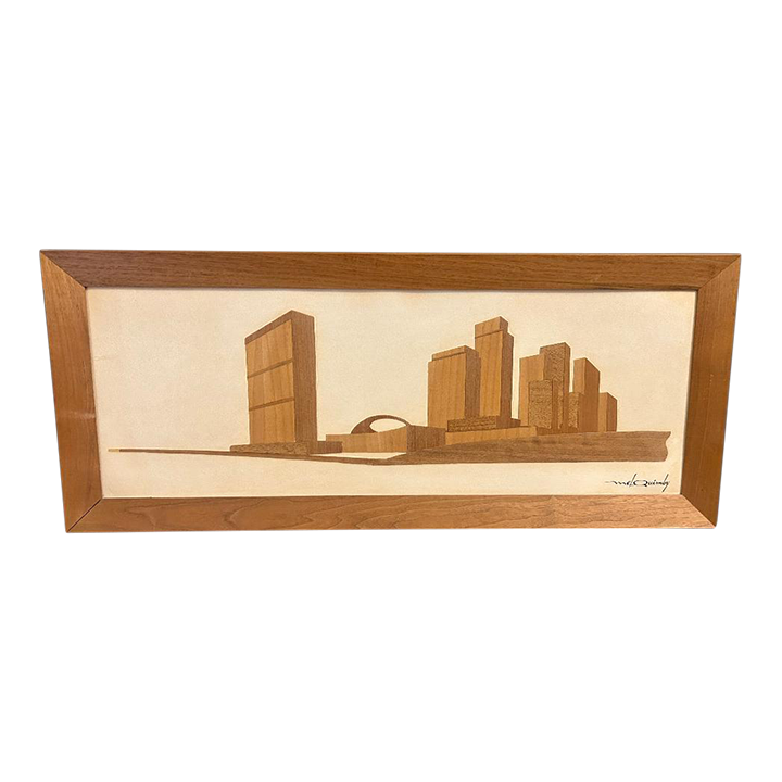 1950s Vintage MidCentury Modern Mel Quimby Veneer View Skyline Chairish