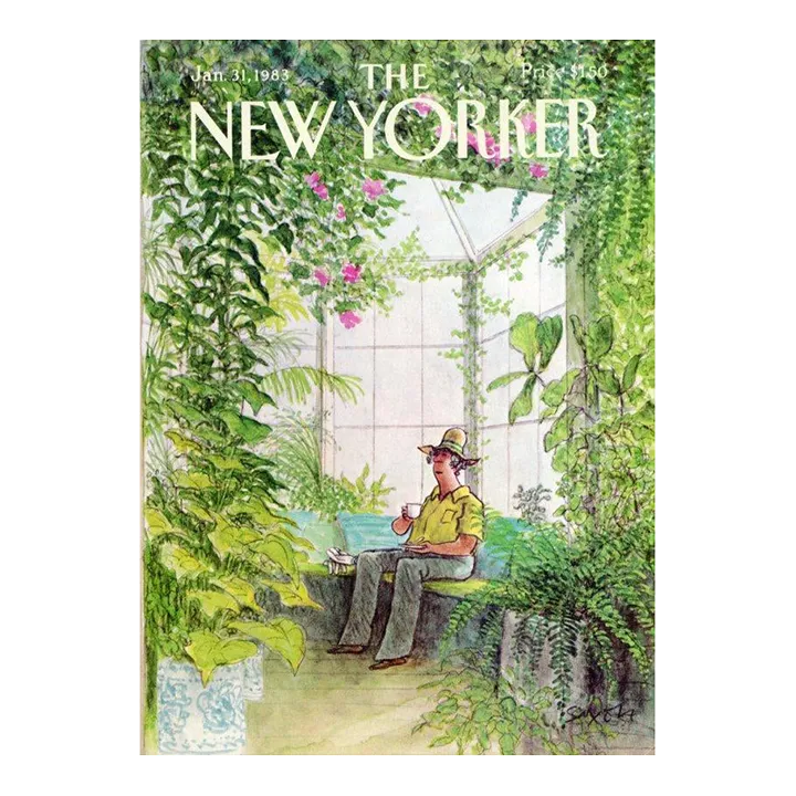 1983 Vintage New Yorker Cover, January 31 (Charles Saxon