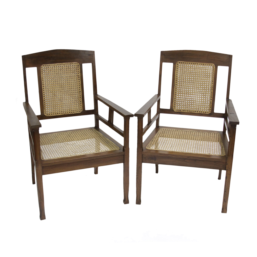 British Colonial Armchairs Pair Chairish