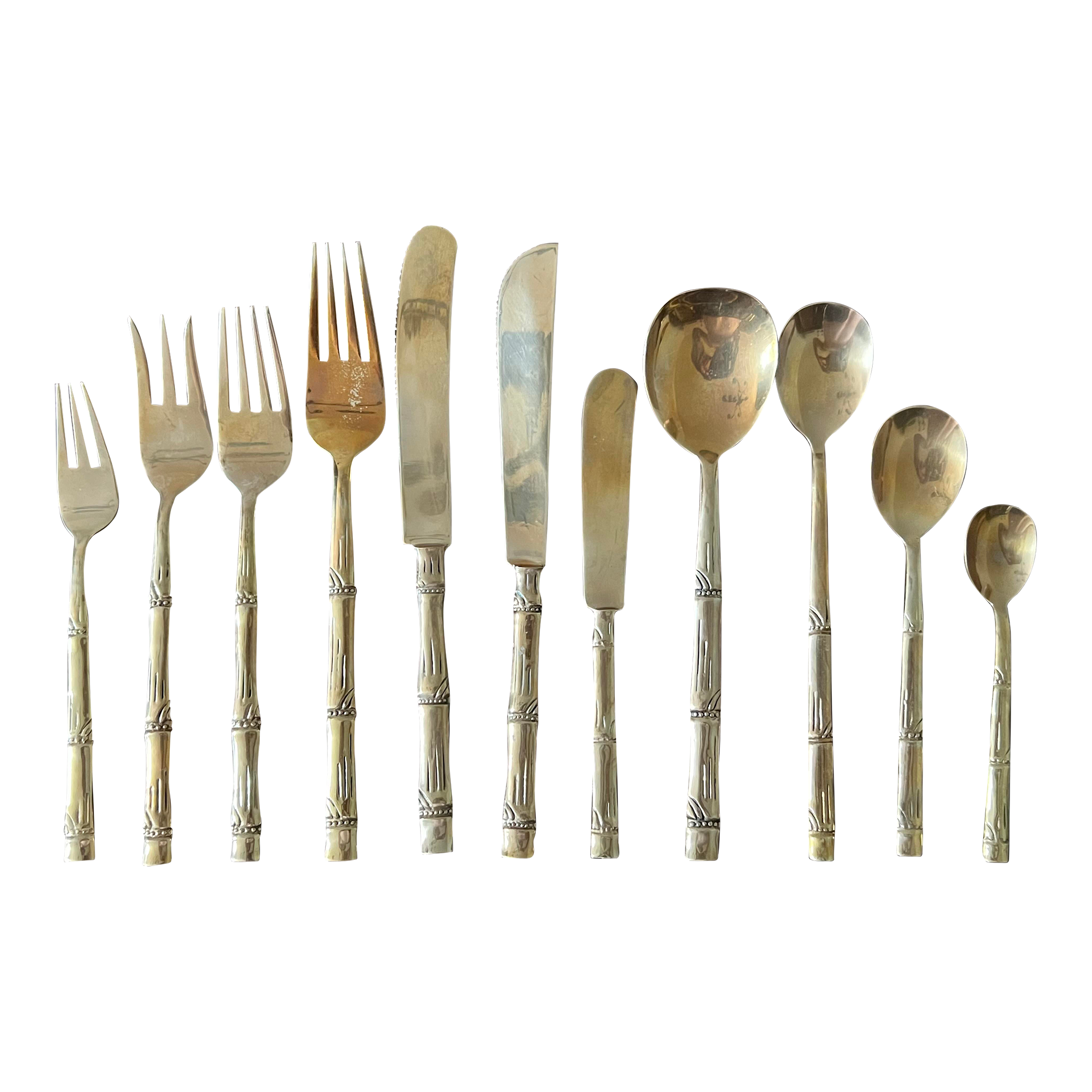 Vintage gold shop flatware