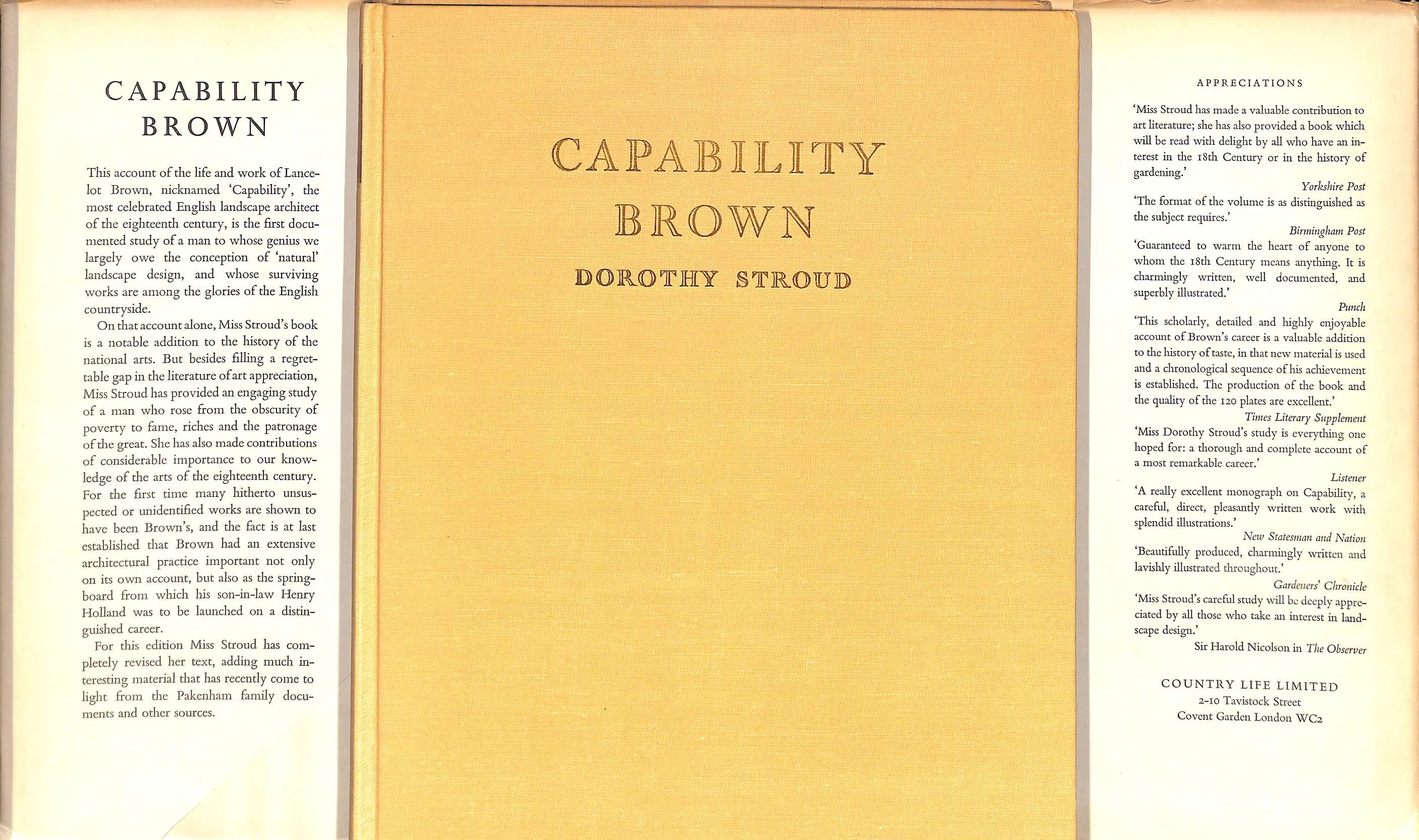 アート・デザイン・音楽 Capability Brown Dorothy Stroud Capability Brown