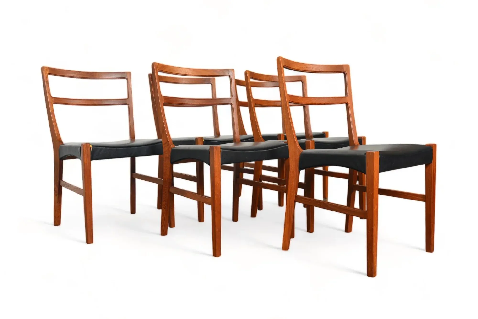 Mid 20th Century Set of Six Teak Dining Chairs by Johannes Andersen