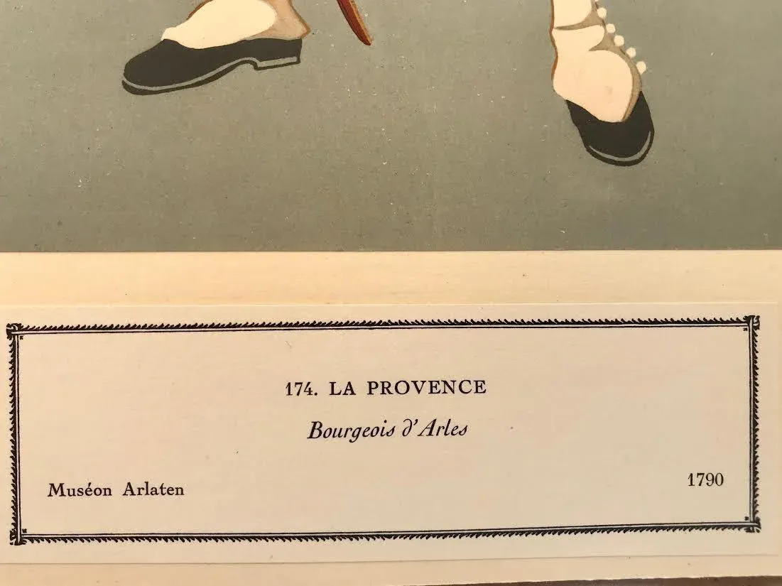 Vintage French Regional Costume Print 1929 Man From Provence France