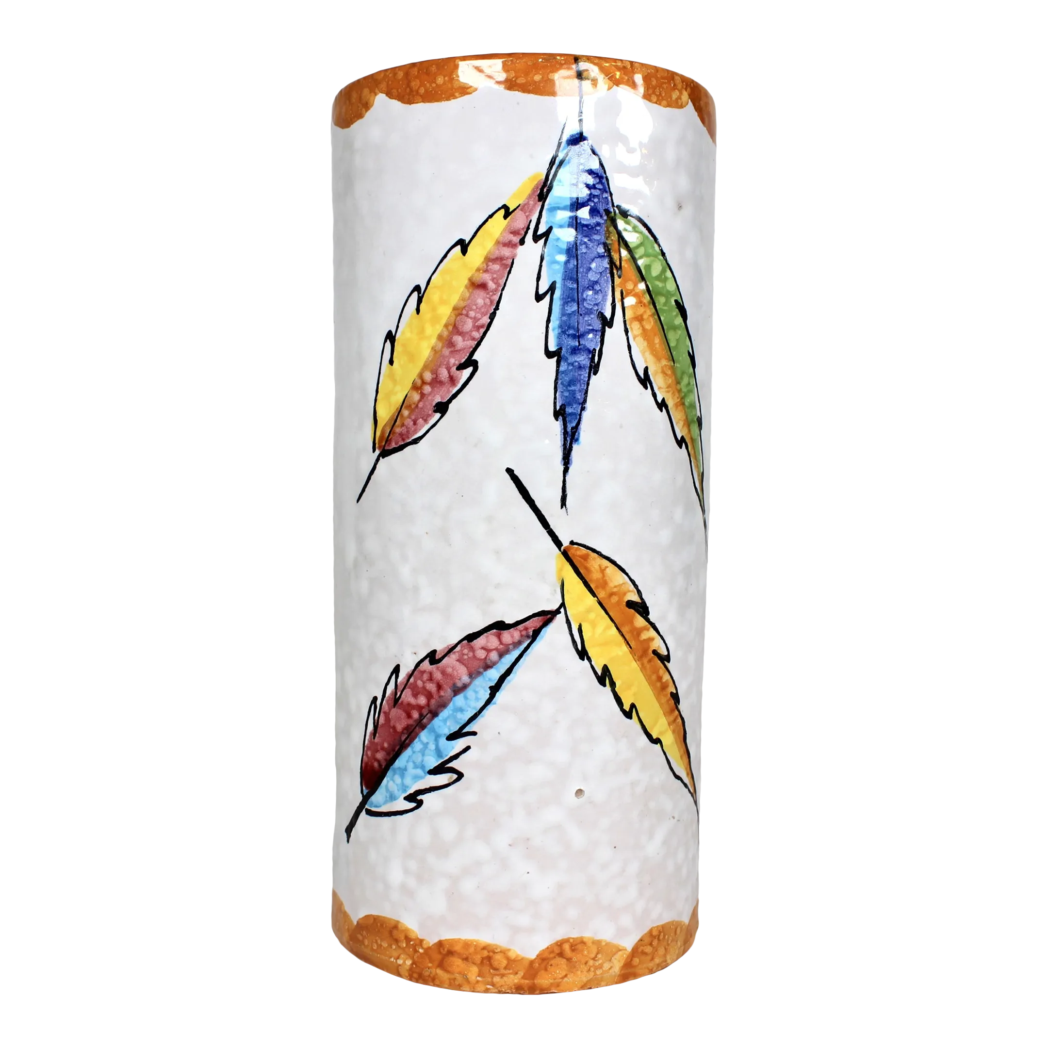 1950\'s Hand Painted Italian Ceramic Vase