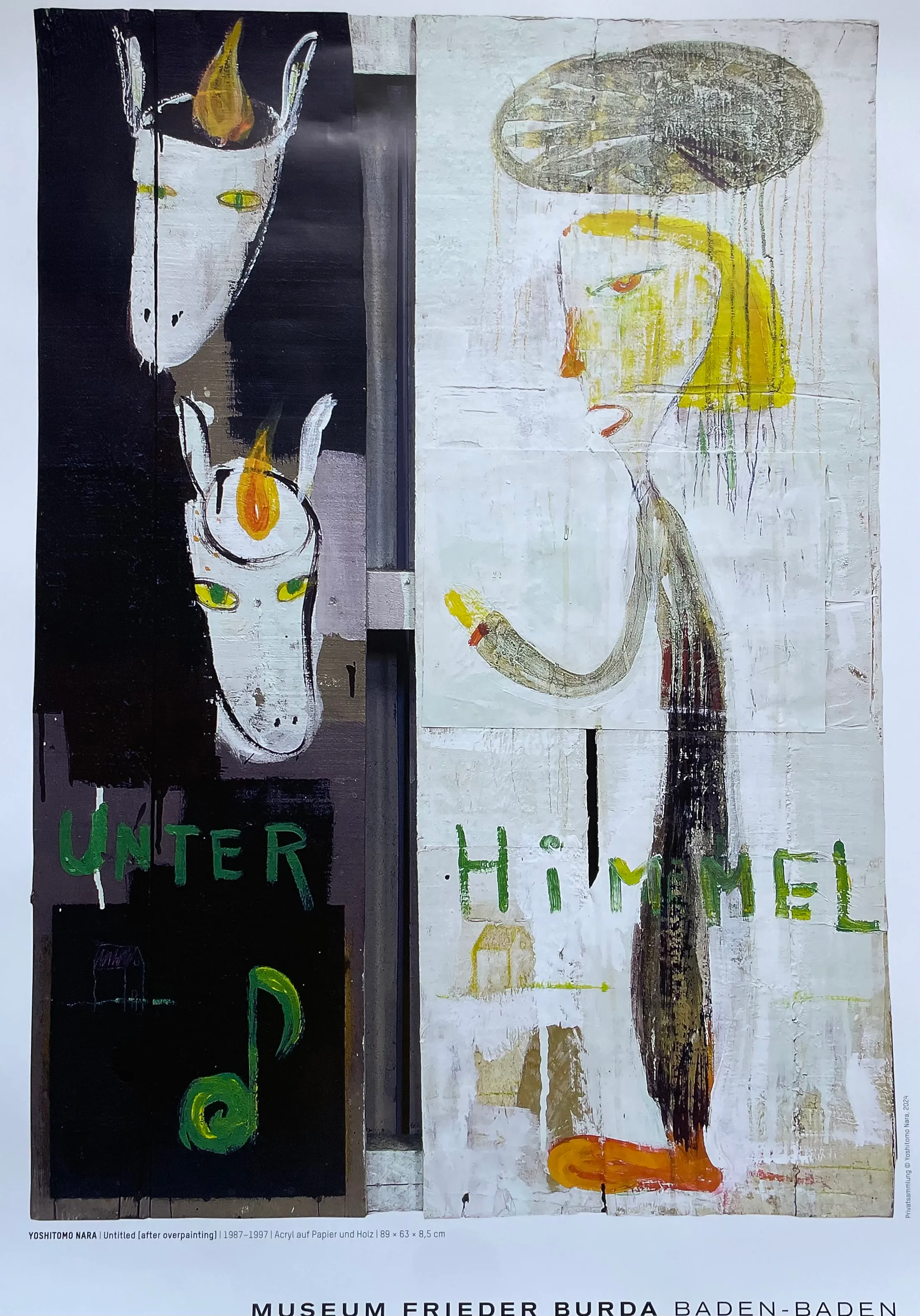 Yoshimoto Nara, Untitled (After Overpainting), 1987-1997 / 2024