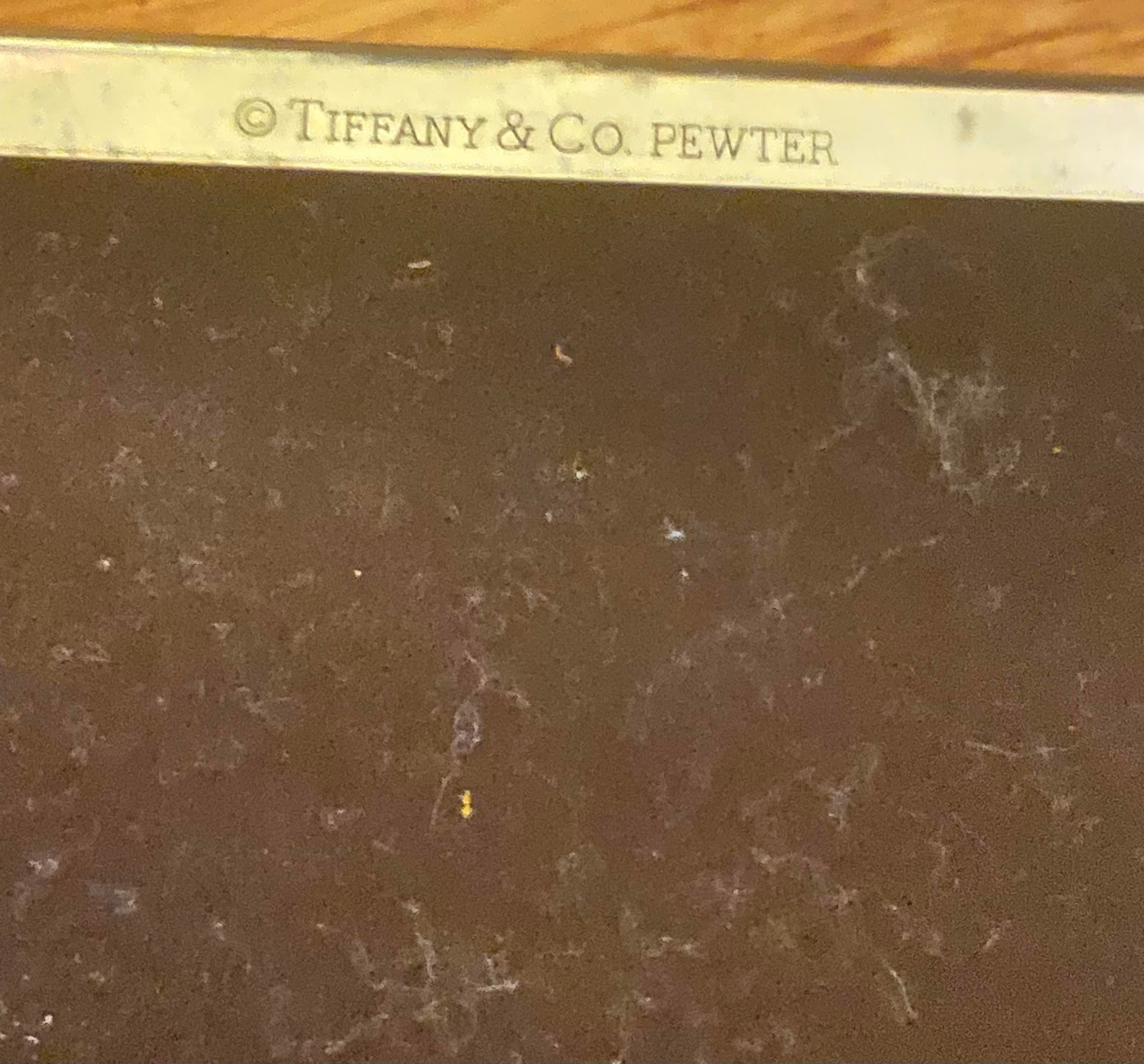 Tiffany & Co. Pewter トレー 直径 26cm Tiffany & Co. Pewter トレー 直径 26cm