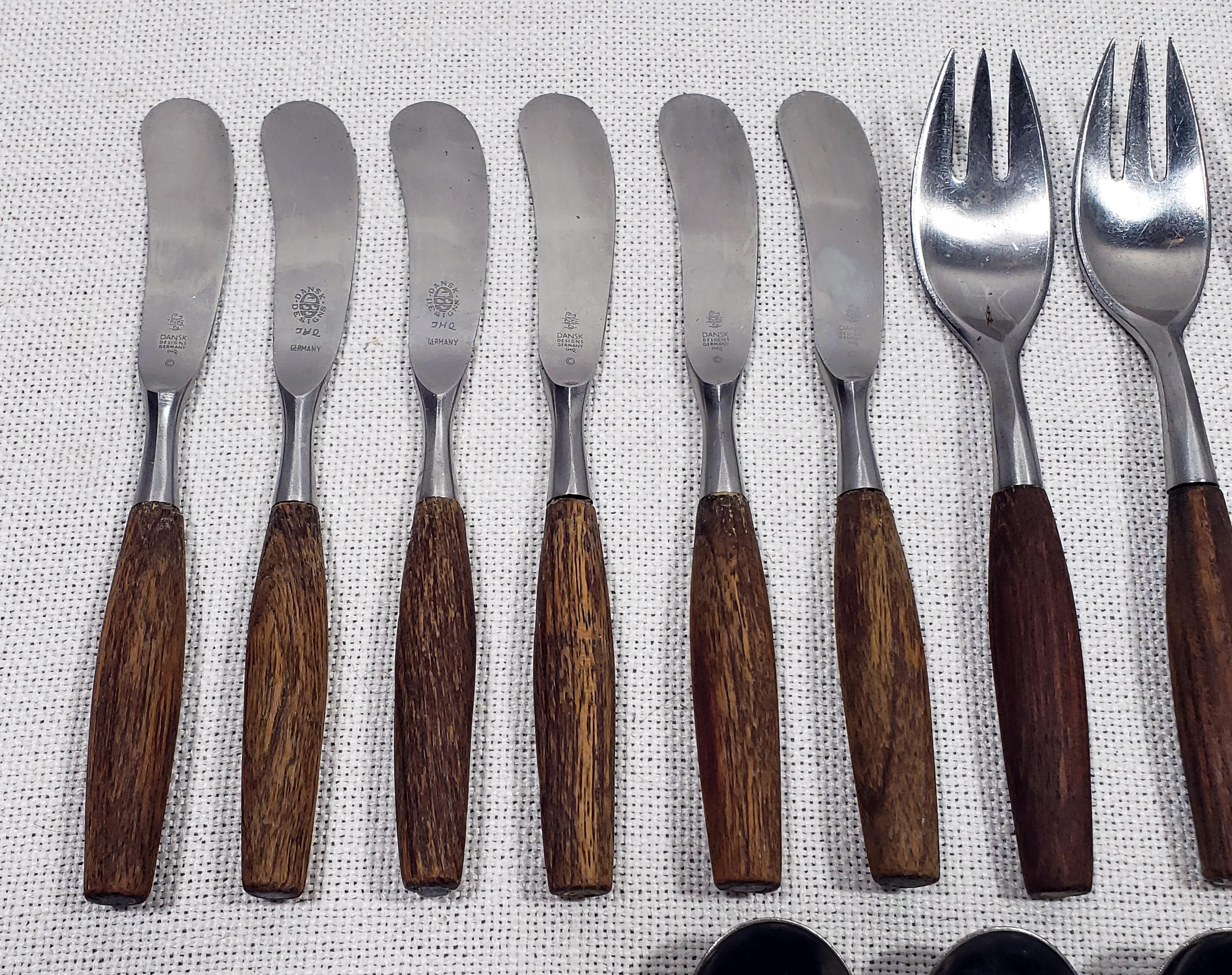 Vintage Original Mid-Century Modern Dansk Fjord Stainless Steel