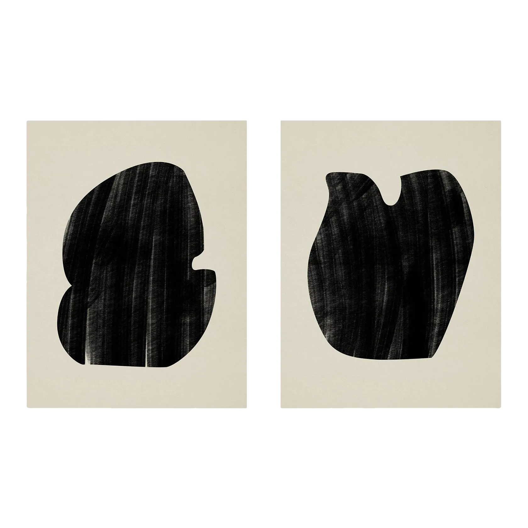 Contemporary Minimalist Abstract Giclee Prints Set of Two Chairish