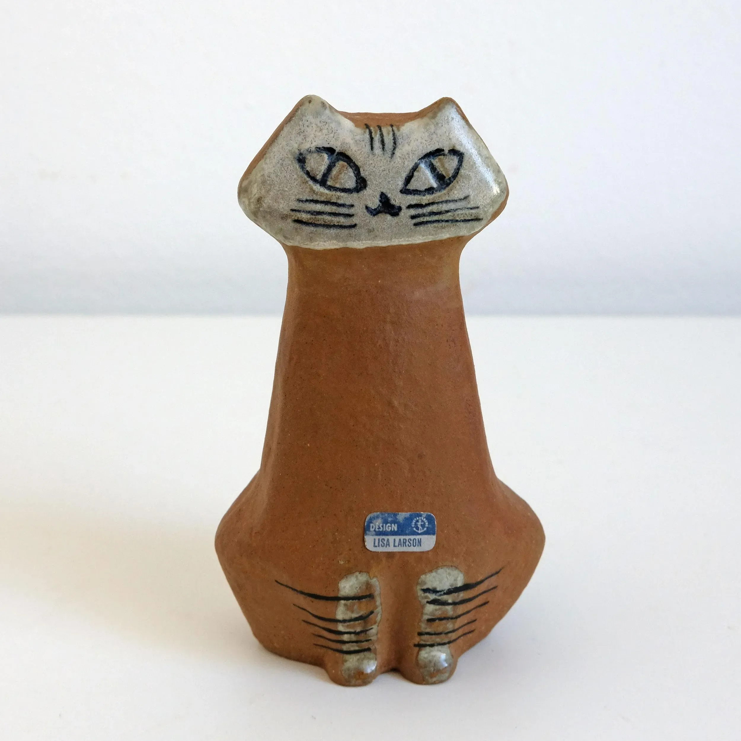 Lilla Zoo Series Cat Figurine by Lisa Larson, 1950s | Chairish