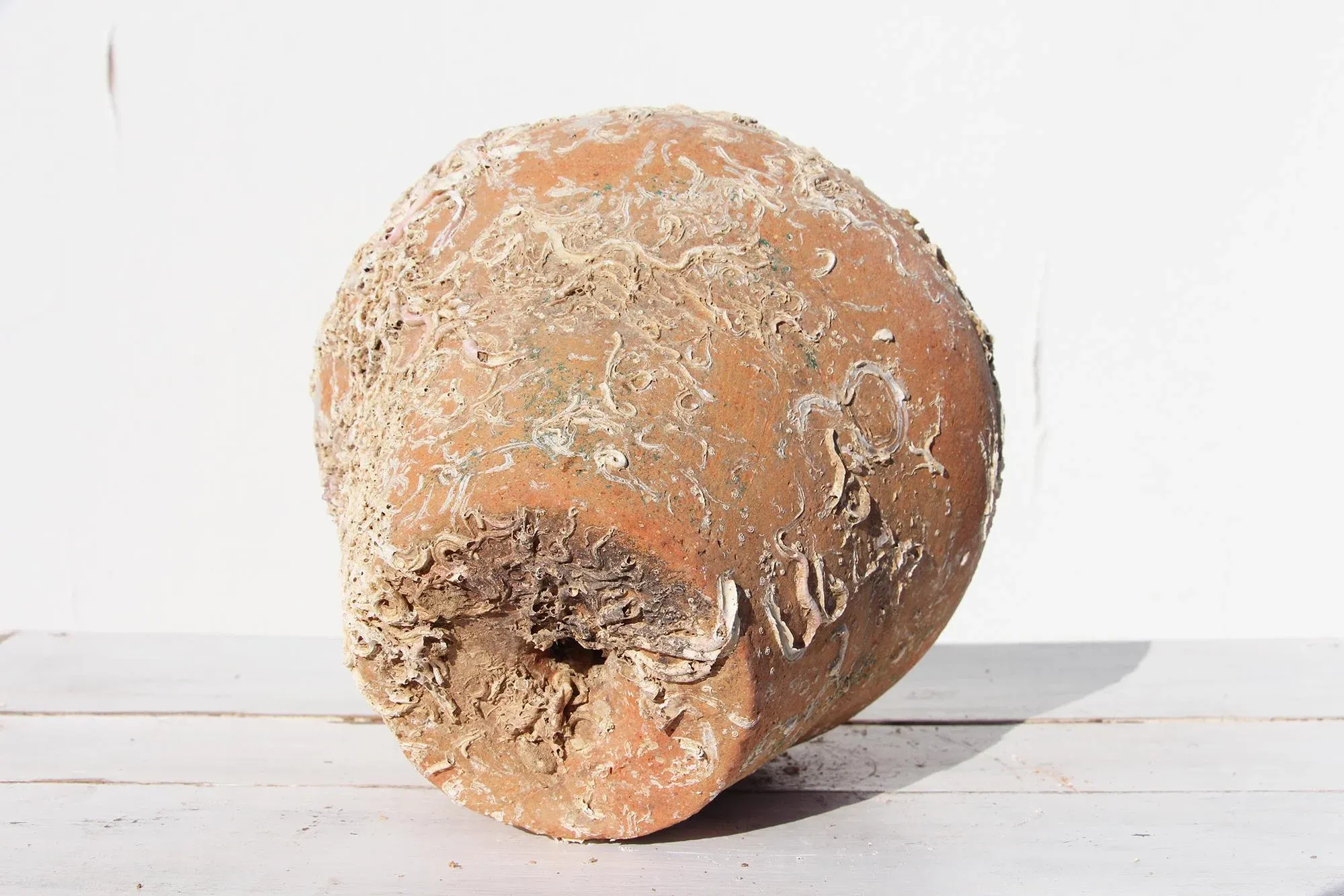 19th Century Antique Terracotta Octopus Trap Undersea Pot