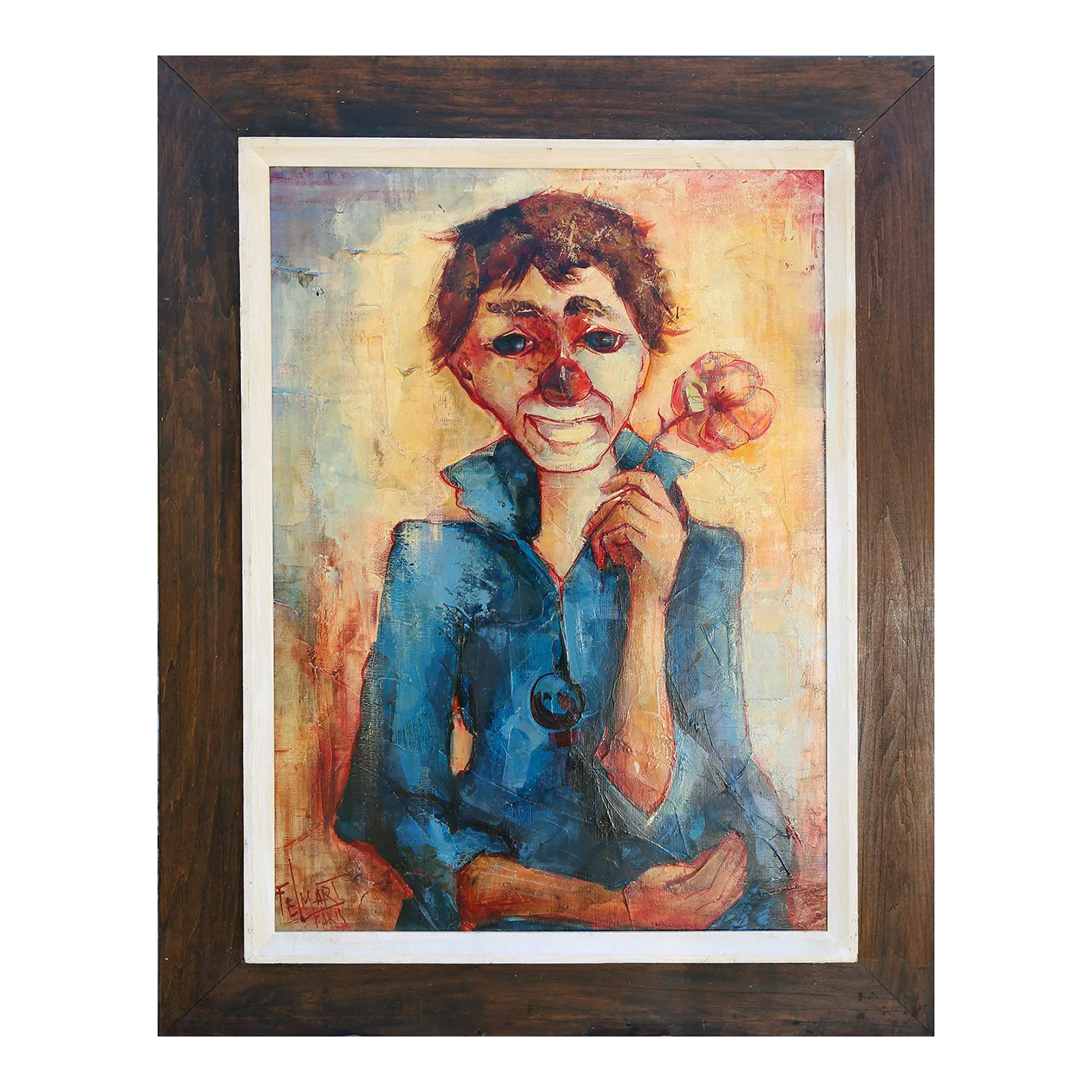 Felix Felmart, Clown Boy From Paris, Painting