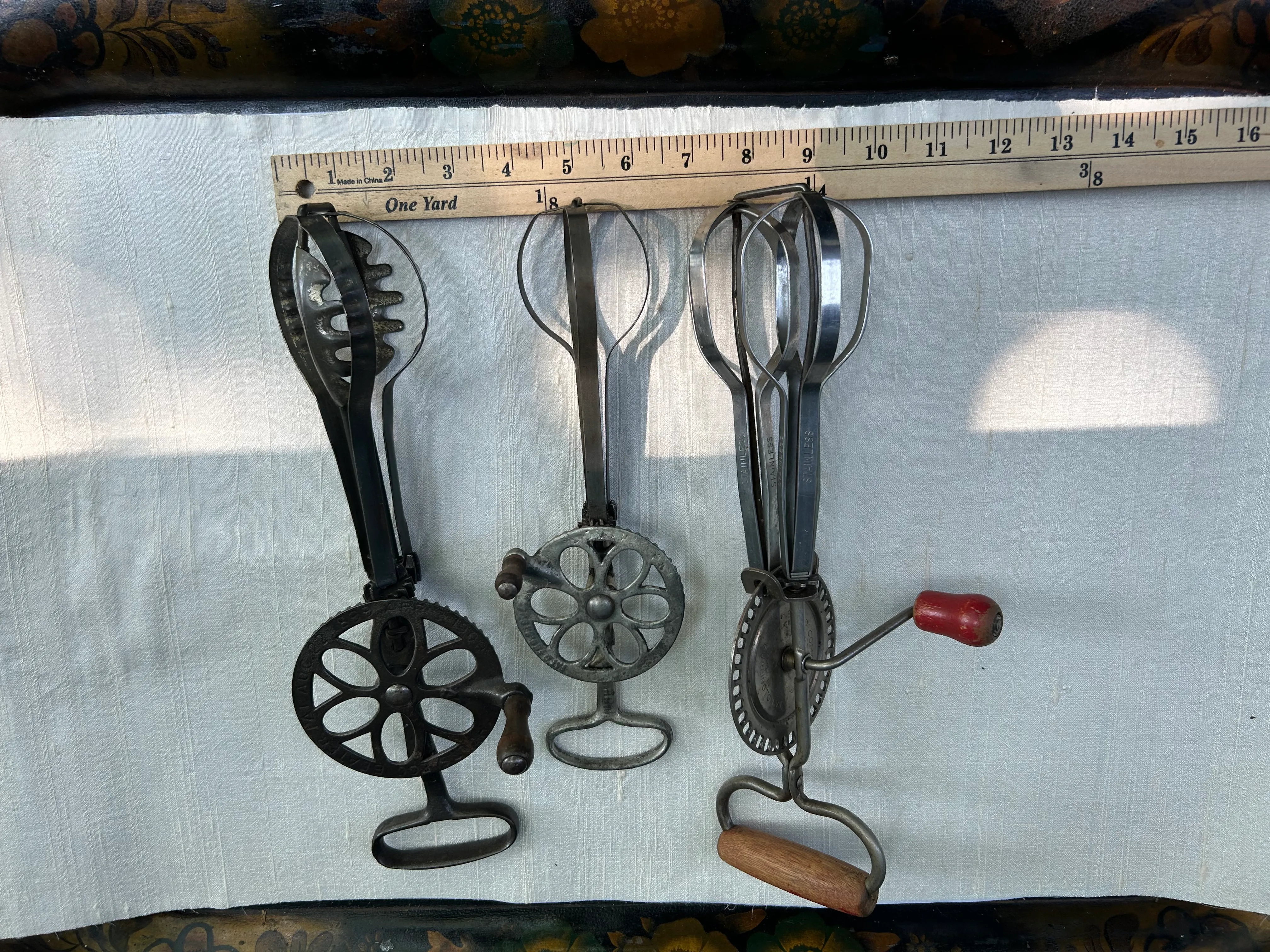 A Collection of 3 Antique Egg Beaters | Chairish