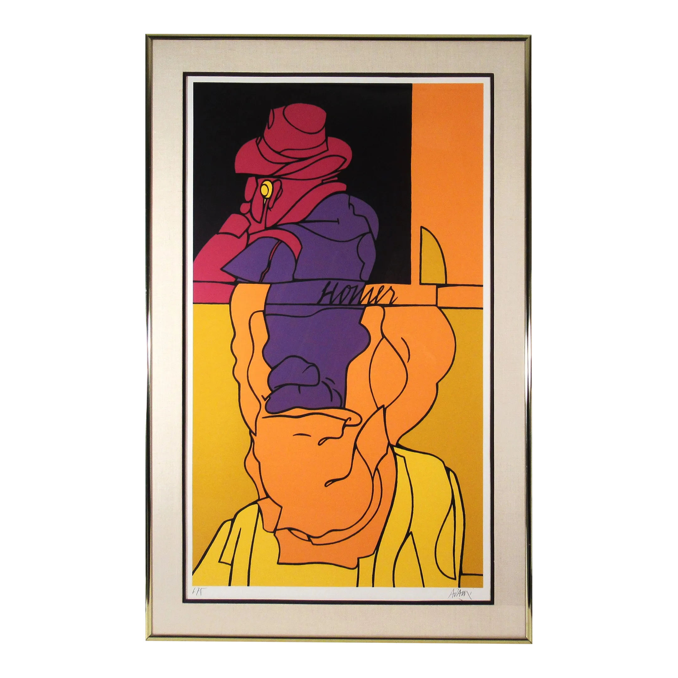 Valerio Adami, Homer, 1979 | Chairish