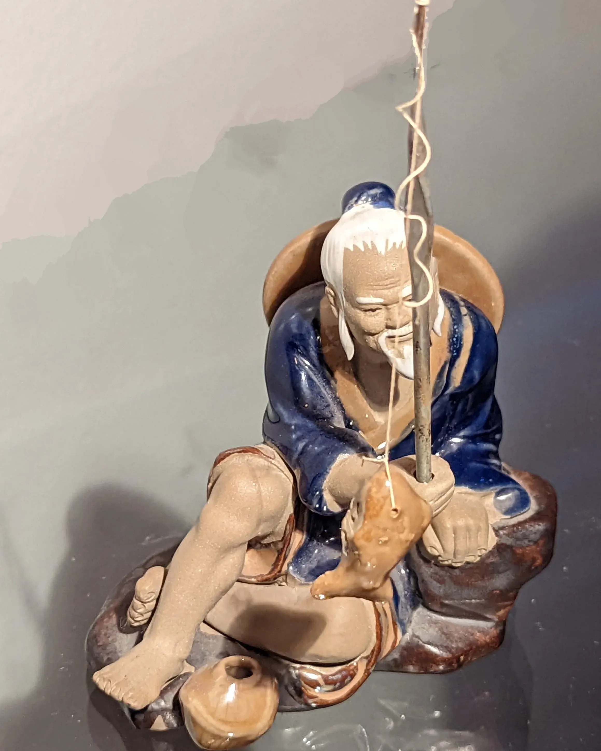 1990s Chinese Mudman Figurine Purchased in Vietnam | Chairish