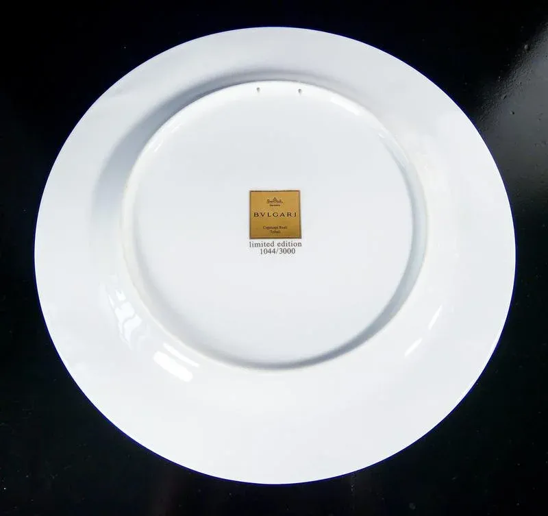Decorative Porcelain Plate by Rosenthal for Bulgari | Chairish