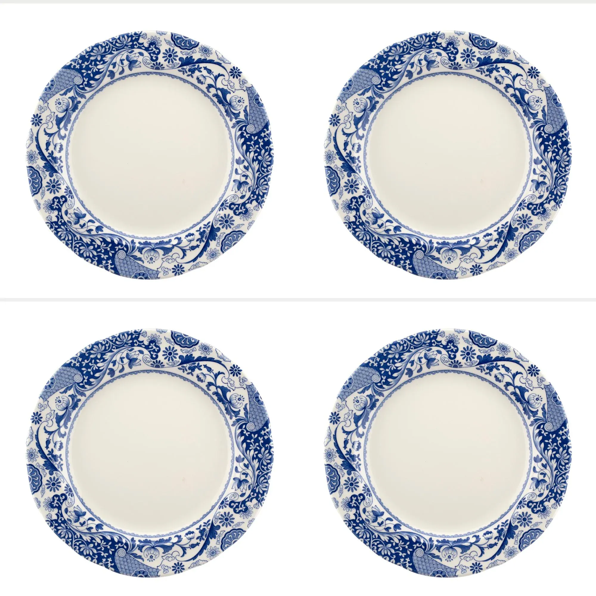 Spode Blue Italian Brocato Dinner Plate Set of Chairish