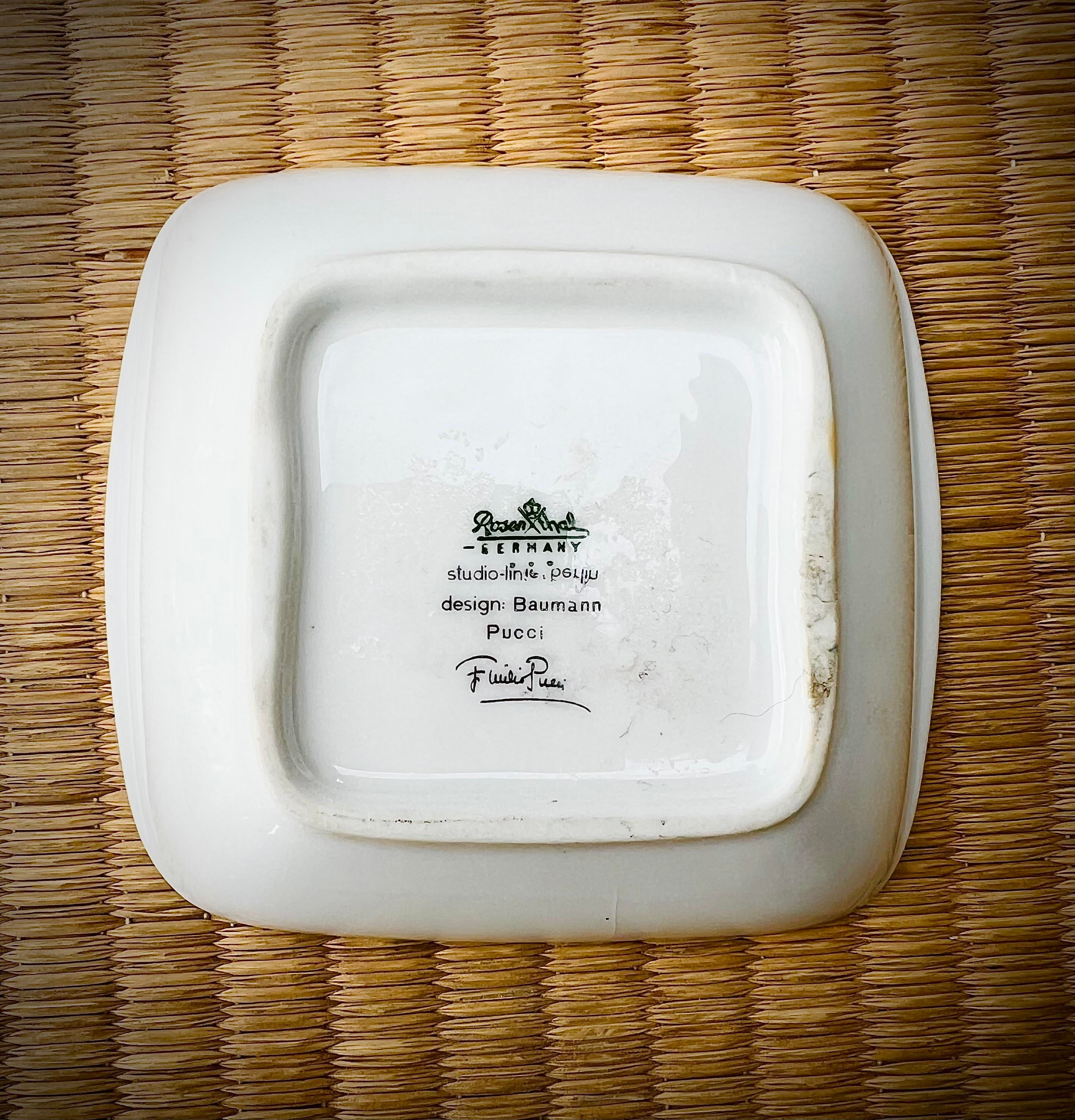 Mid 20th Century German Rosenthal Studio Line Porcelain Dish by