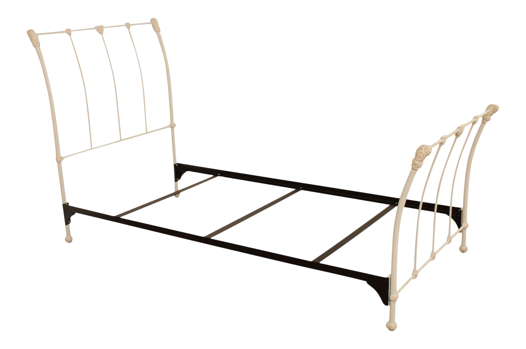 Victorian Style Twin Size Iron Bed Chairish