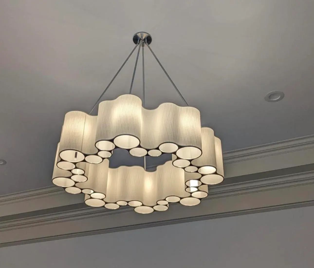 Contemporary Ralph Pucci 48 Cumulus Chandelier Chairish