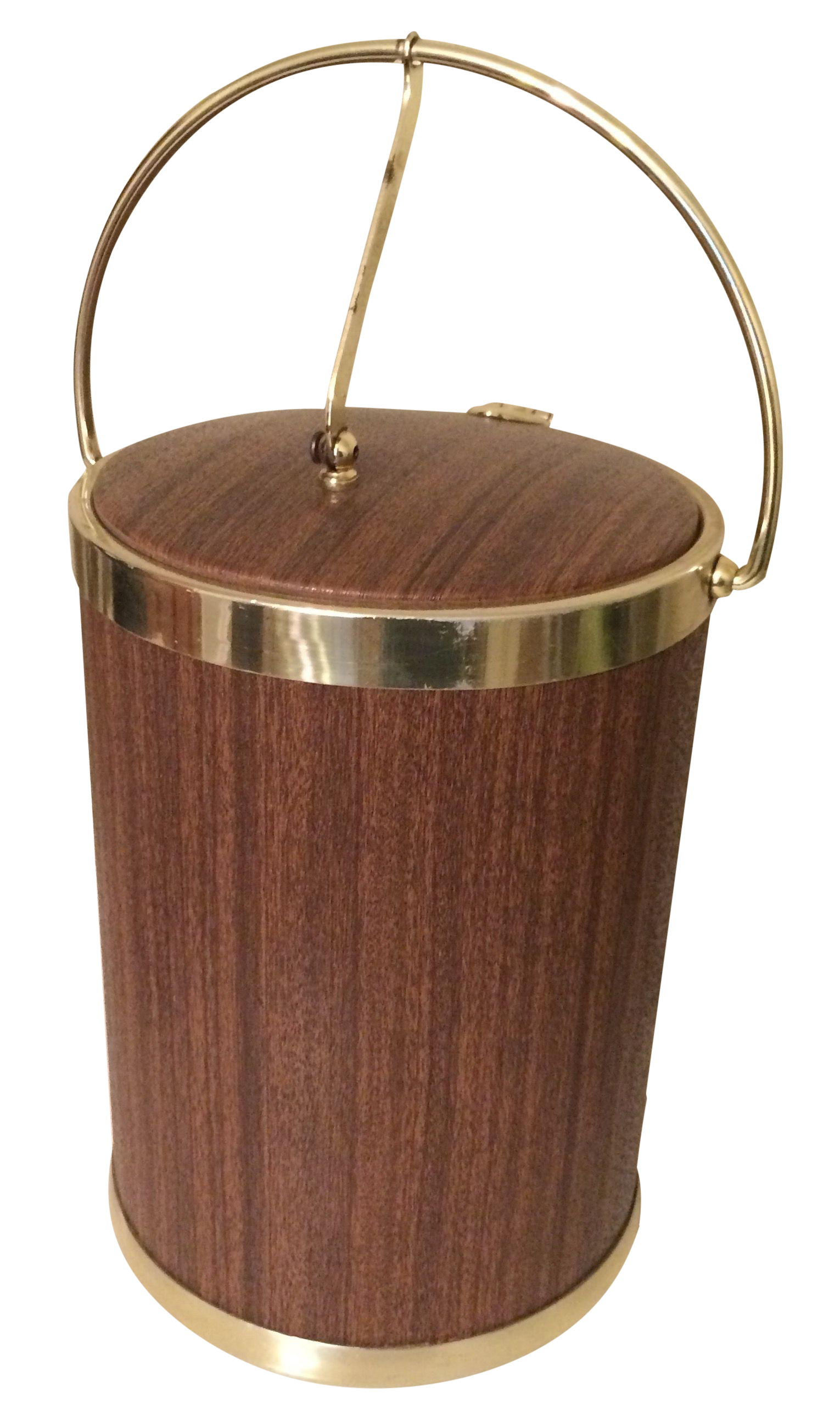 Retro Hinged Lid Ice Bucket Chairish