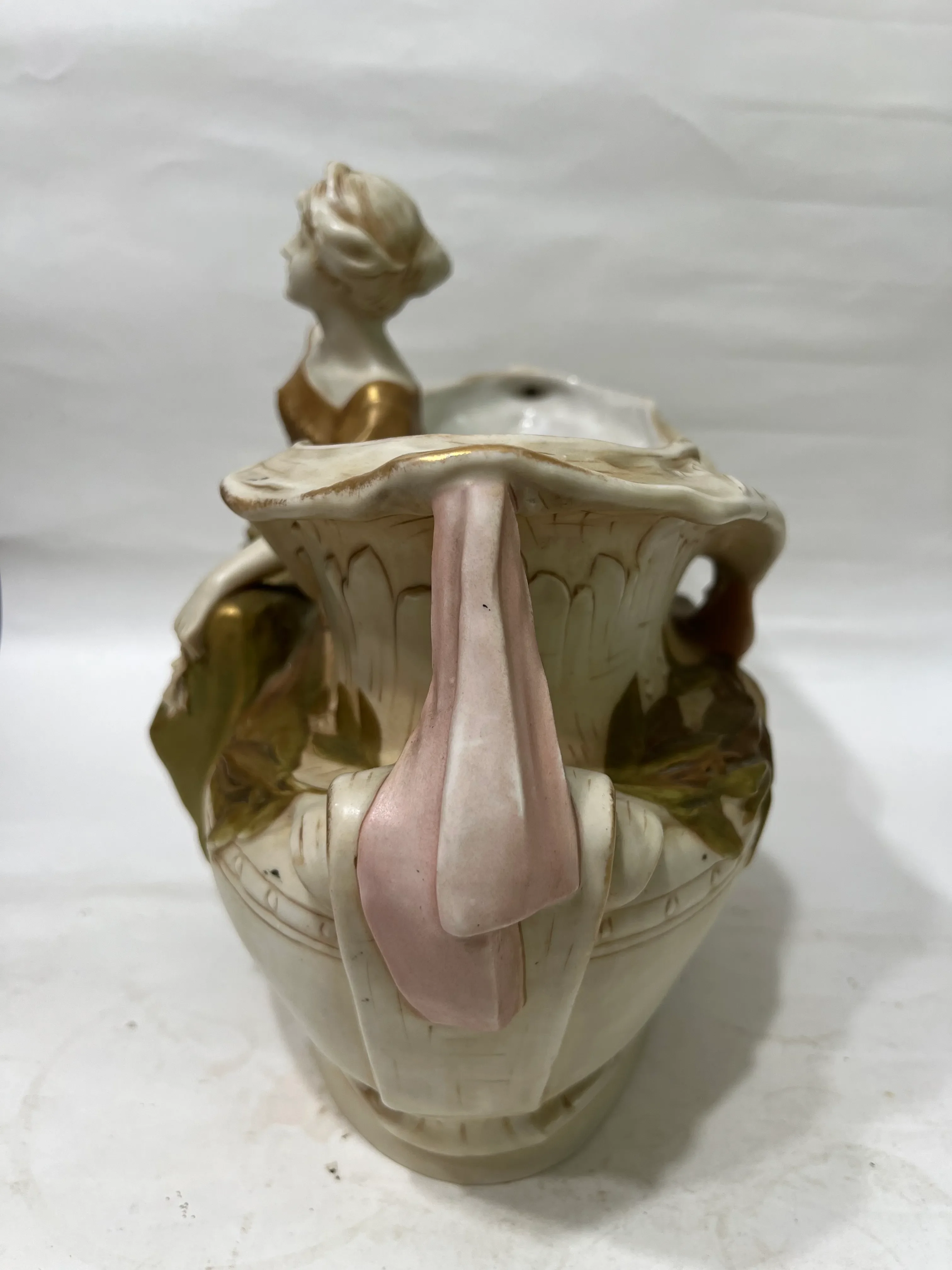 Early 20th CenturyM Czech Royal Dux Bohemian Carved Porcelain