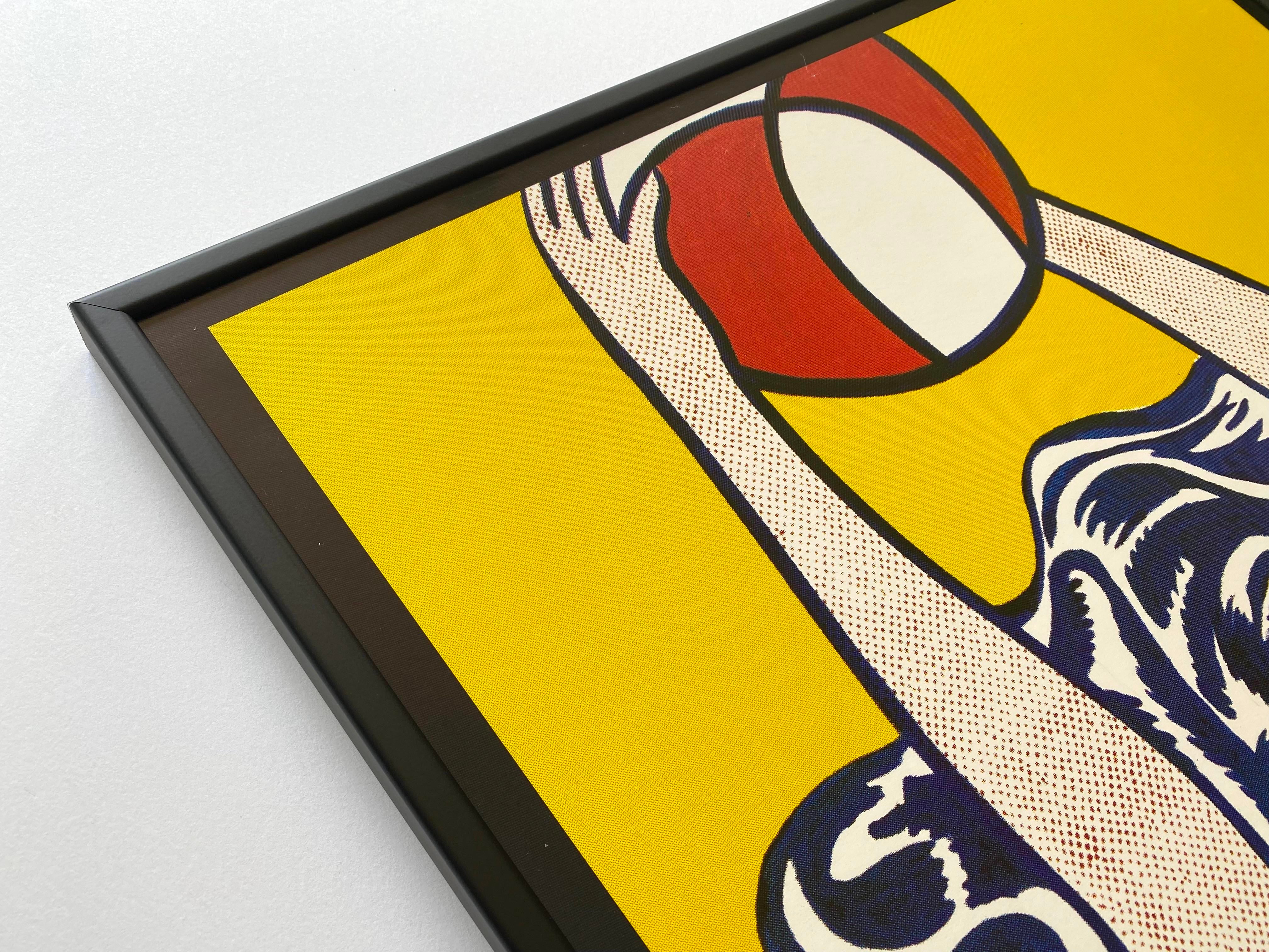 Roy Lichtenstein Vintage 1997 Lithograph Print Framed Extra
