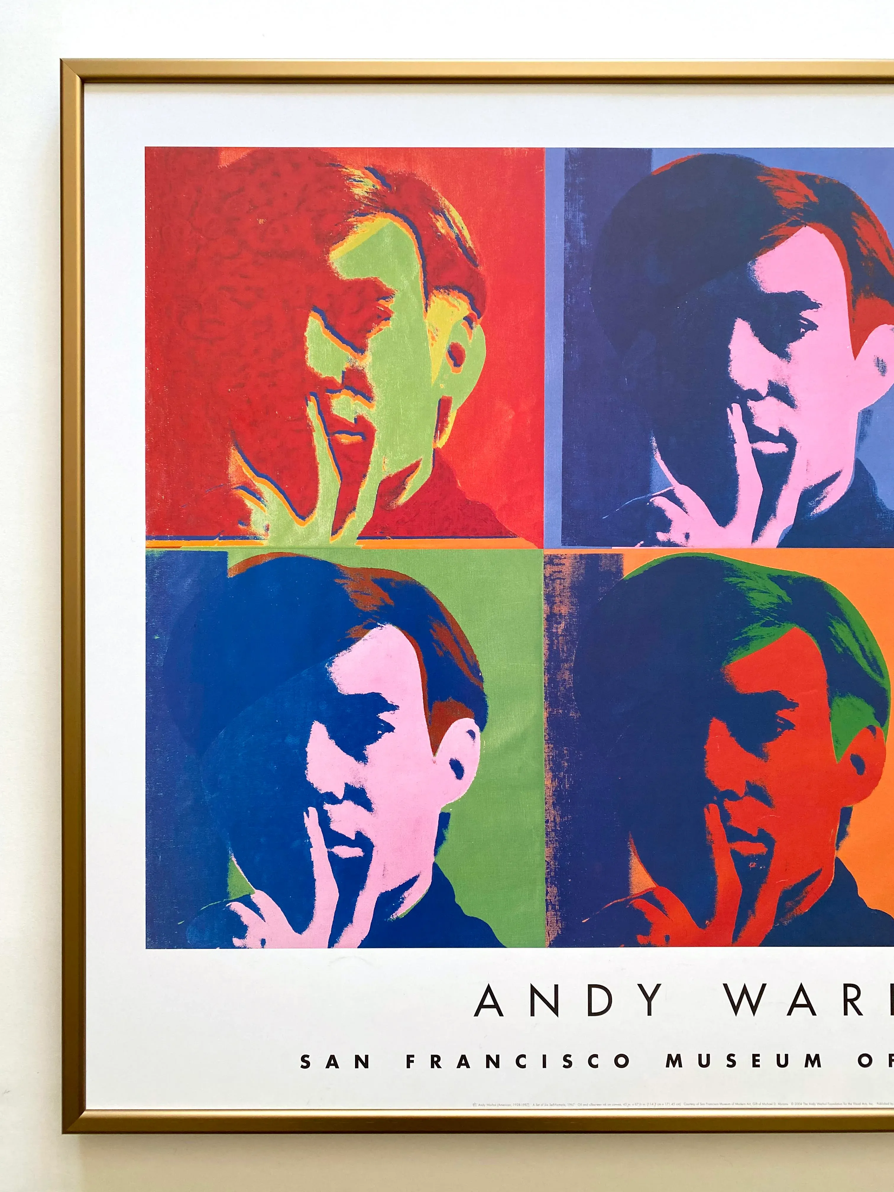 Andy Warhol Foundation Lithograph Print Framed Pop Art