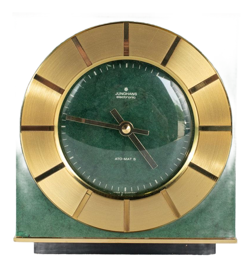 Junghans Marble Green and Gold Mid Century Ato-mat Table Desk