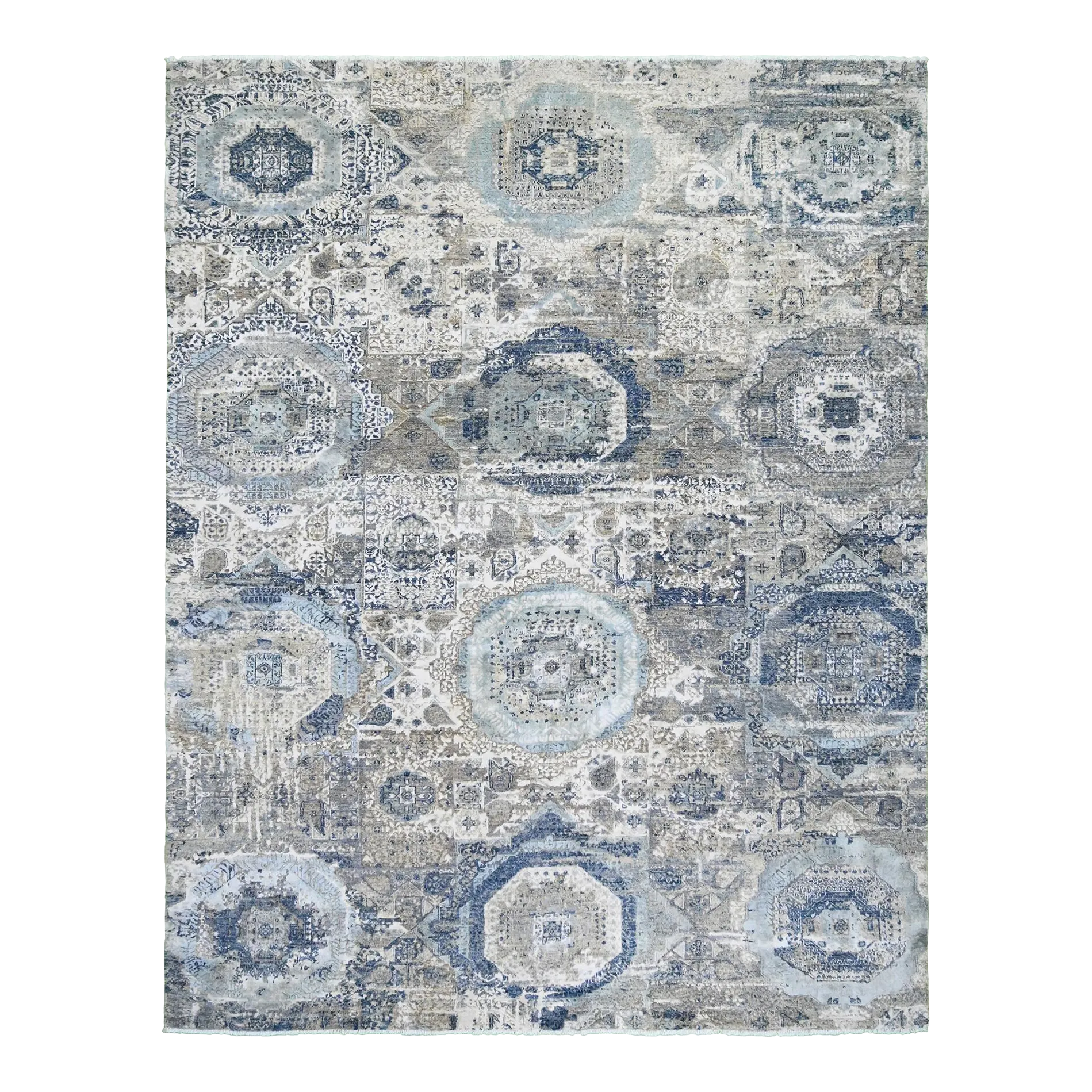 2020s Handmade Modern Wool Rug. 09\'00\