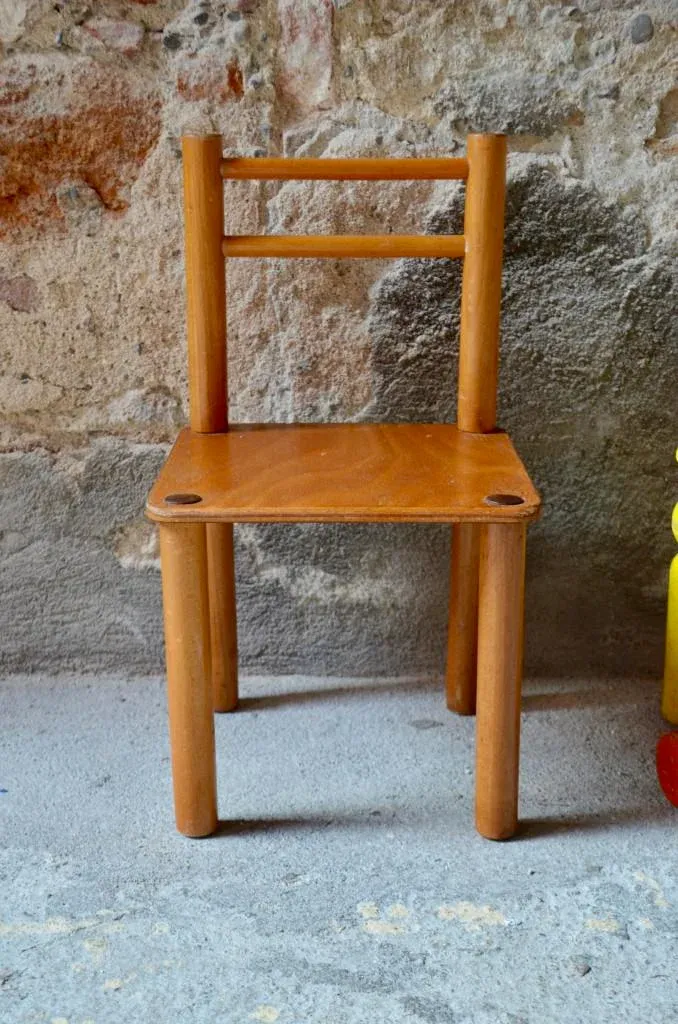 Minimalist Children\'s Chair, 1950s
