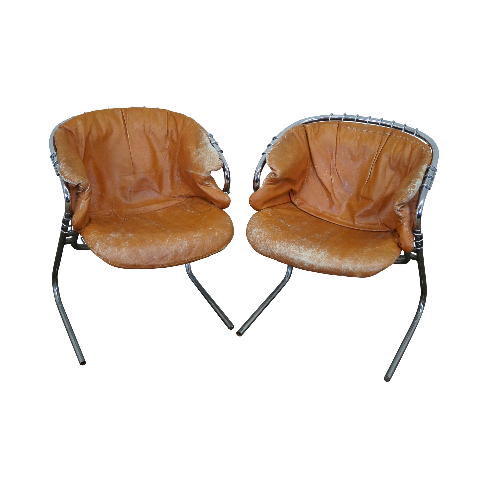 Gastone Rinaldi Wire Frame Armchairs A Pair Chairish