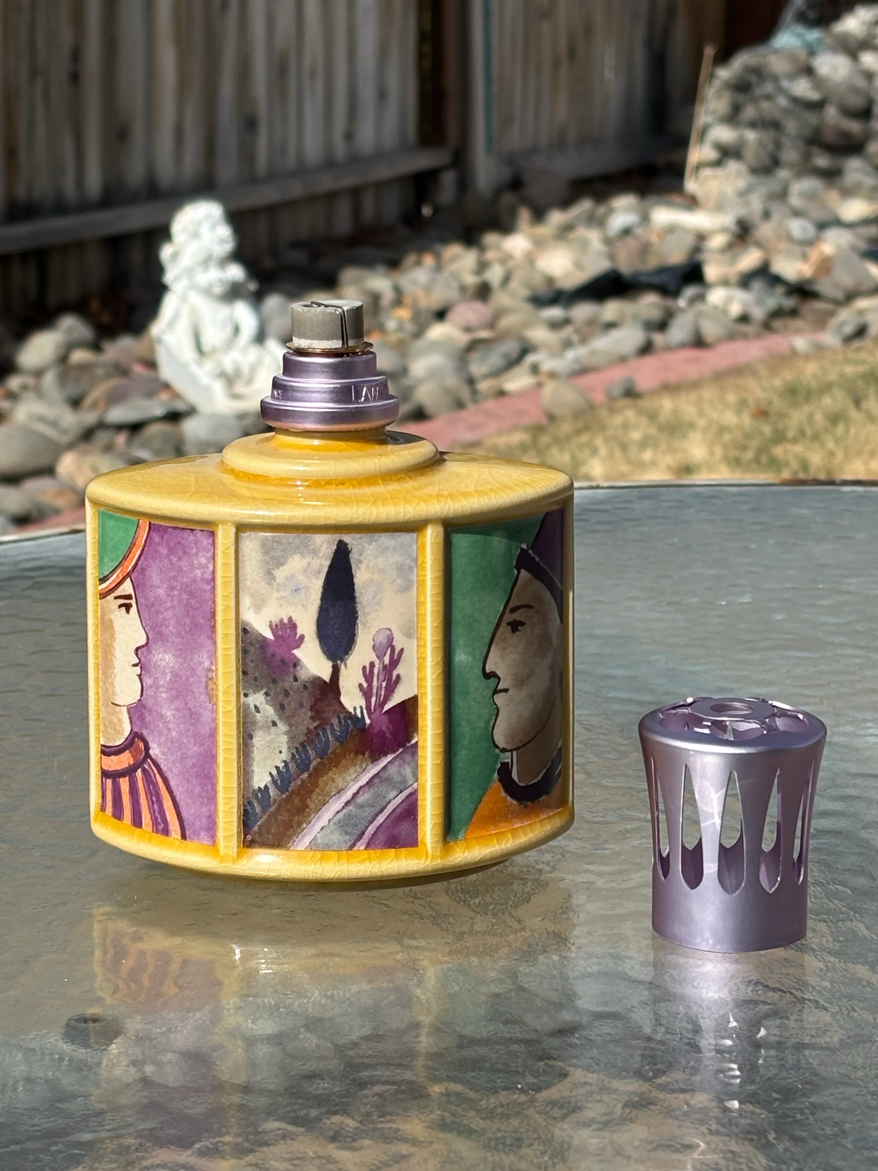Vintage Oil Lamp Berger Jars Paris France | Chairish