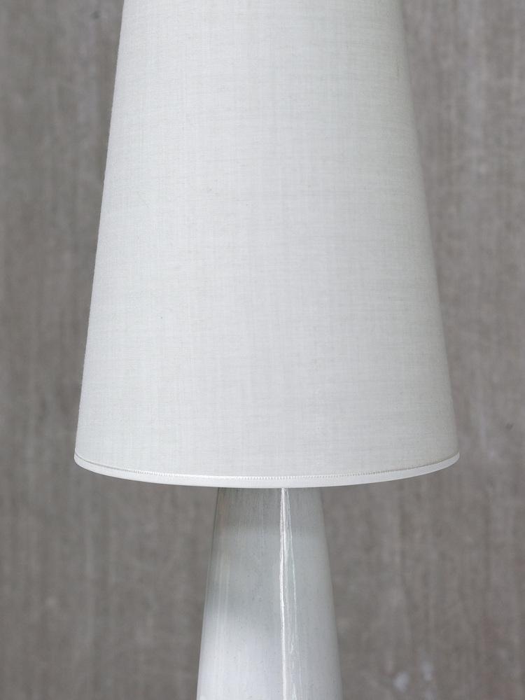 Misty Blue Glazed Ceramic Table Lamp by Einar Johansen for Søholm, Denmark, 1960s