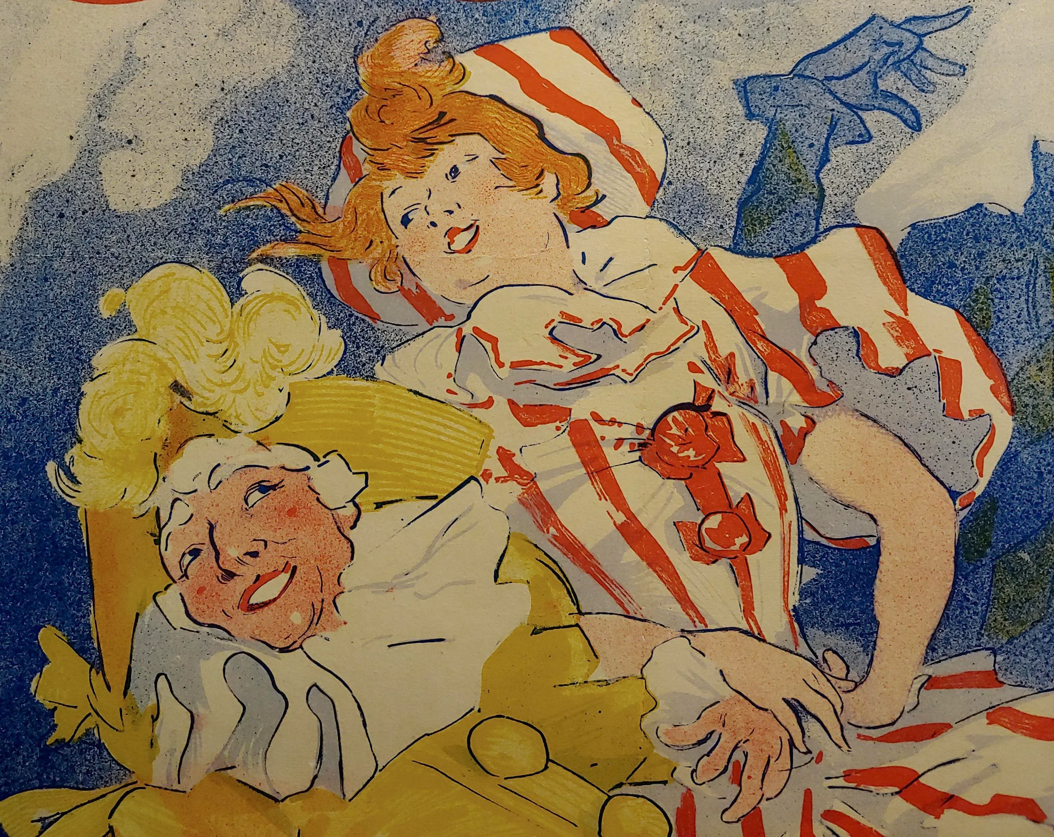 Grands Magasins Du Louvre -Original 1897 French Poster by Jules