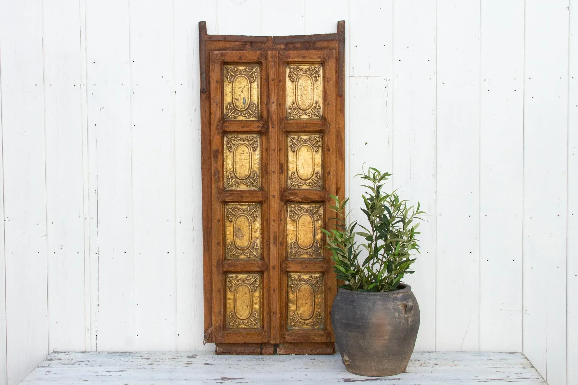 Antique Brass Inset Indian Doors