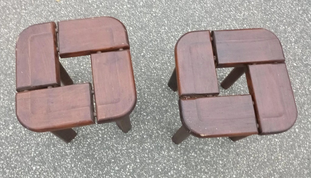 Set of Finnish Stools by Olof Ottelin, 1958