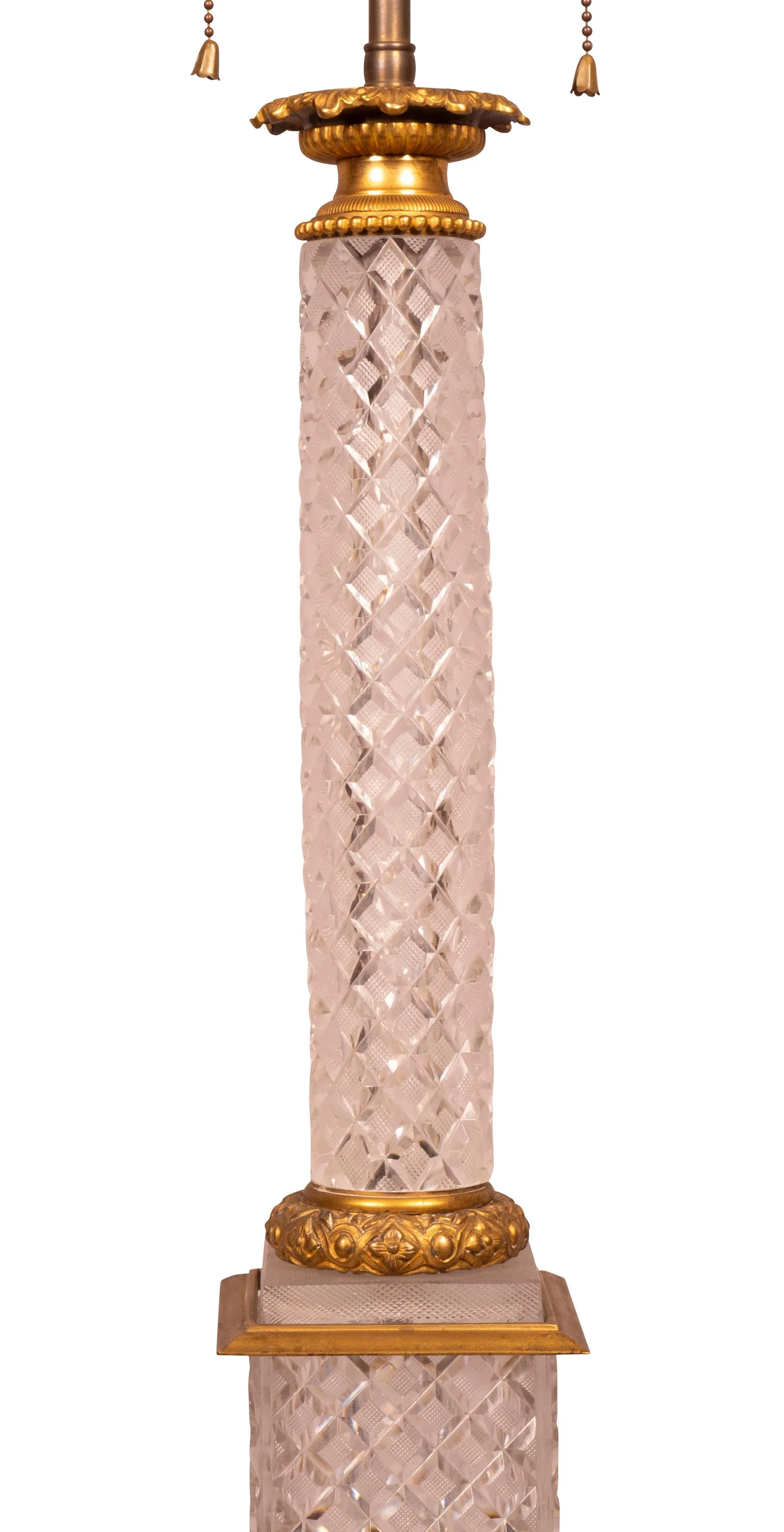 Baccarat Style Cut Glass and Bronze Mounted Table Lamp main image 5