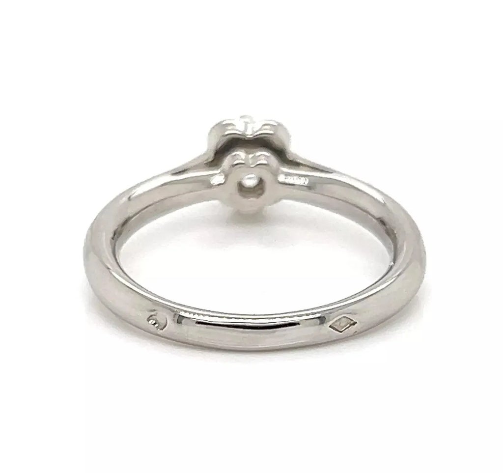 Chanel Camellia 0.25ct Diamond E Vvs2 Platinum Engagement Ring Gia 