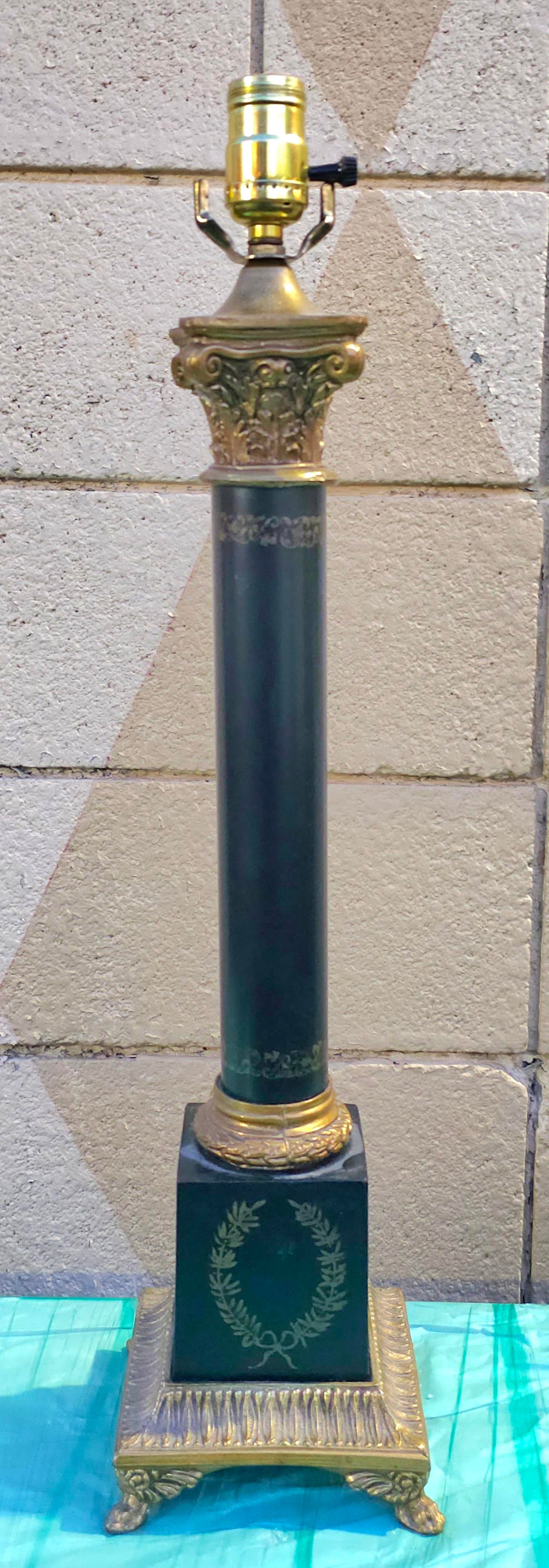 Stiffel Mid-Century Greek Corinthian Column Table Lamp Chairish