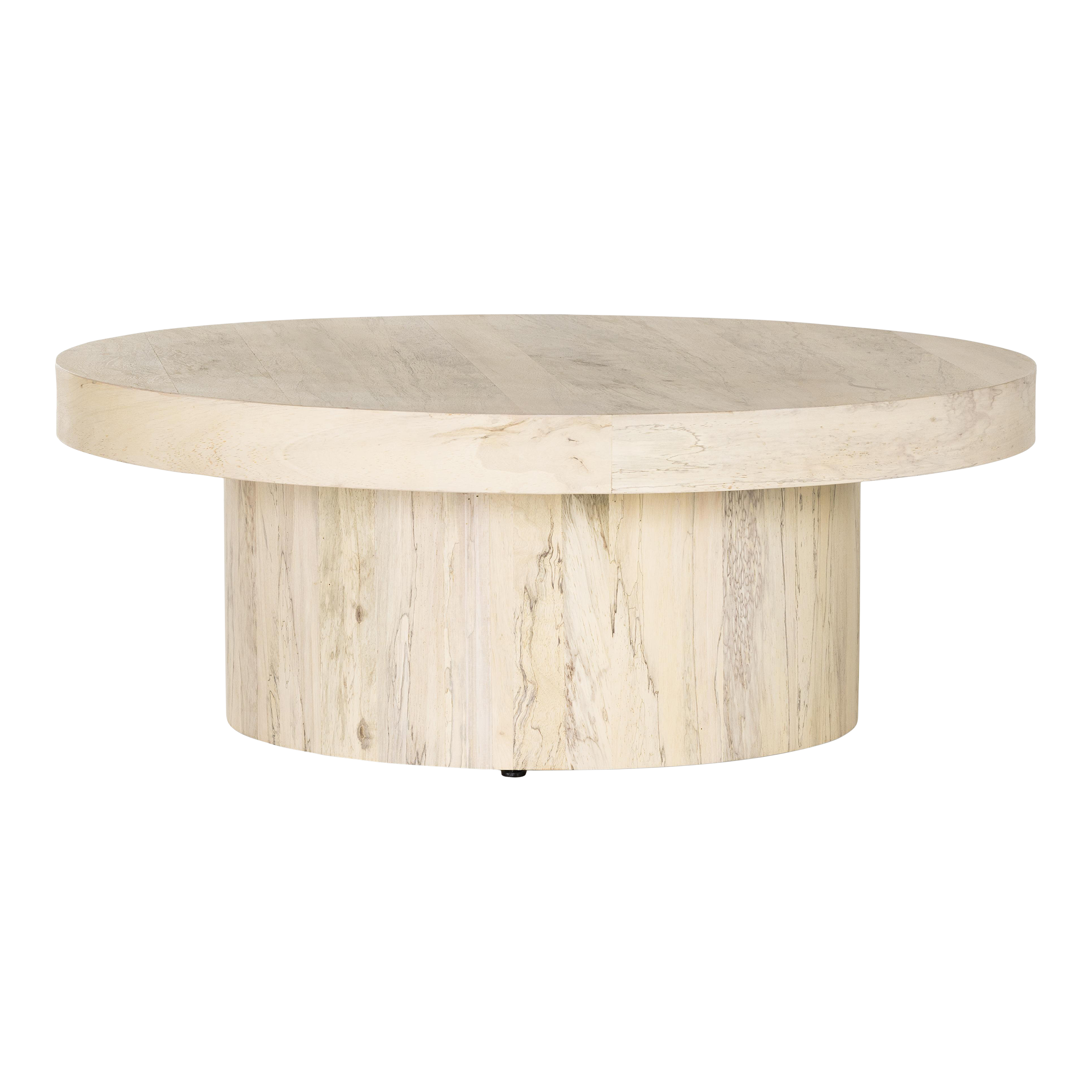Hudson Pedestal Coffee Table, Bleached Chairish