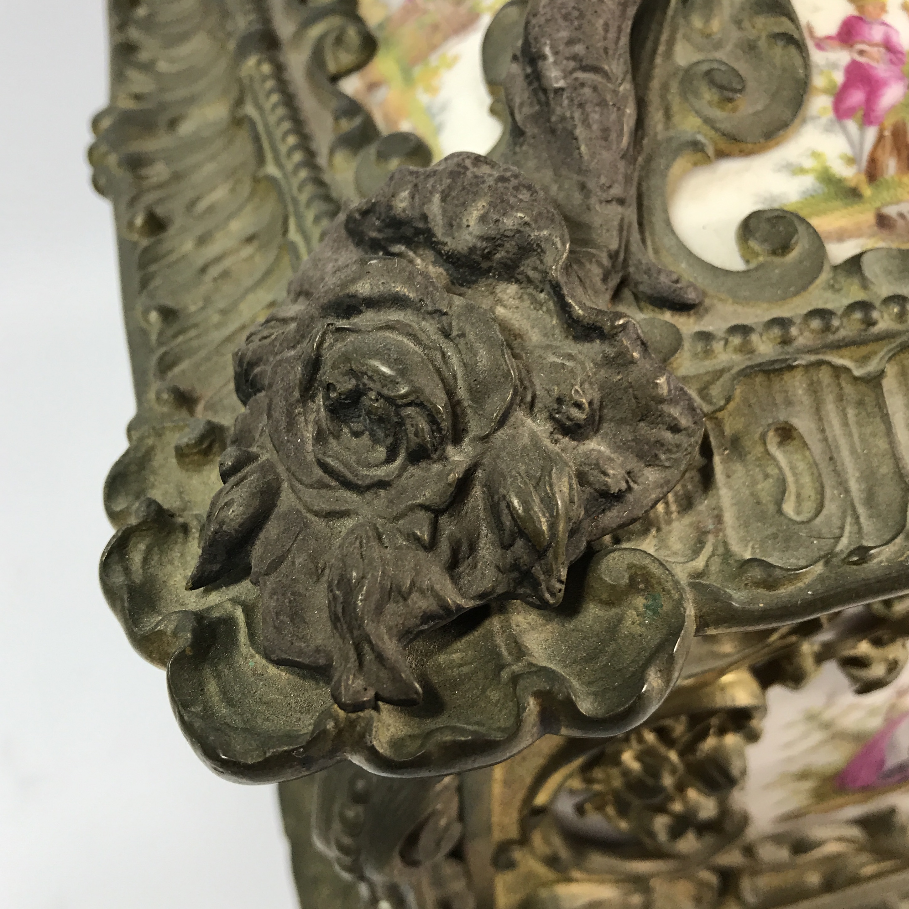Victorian KPM Porcelain & Gilded Bronze Jewelry Box | Chairish