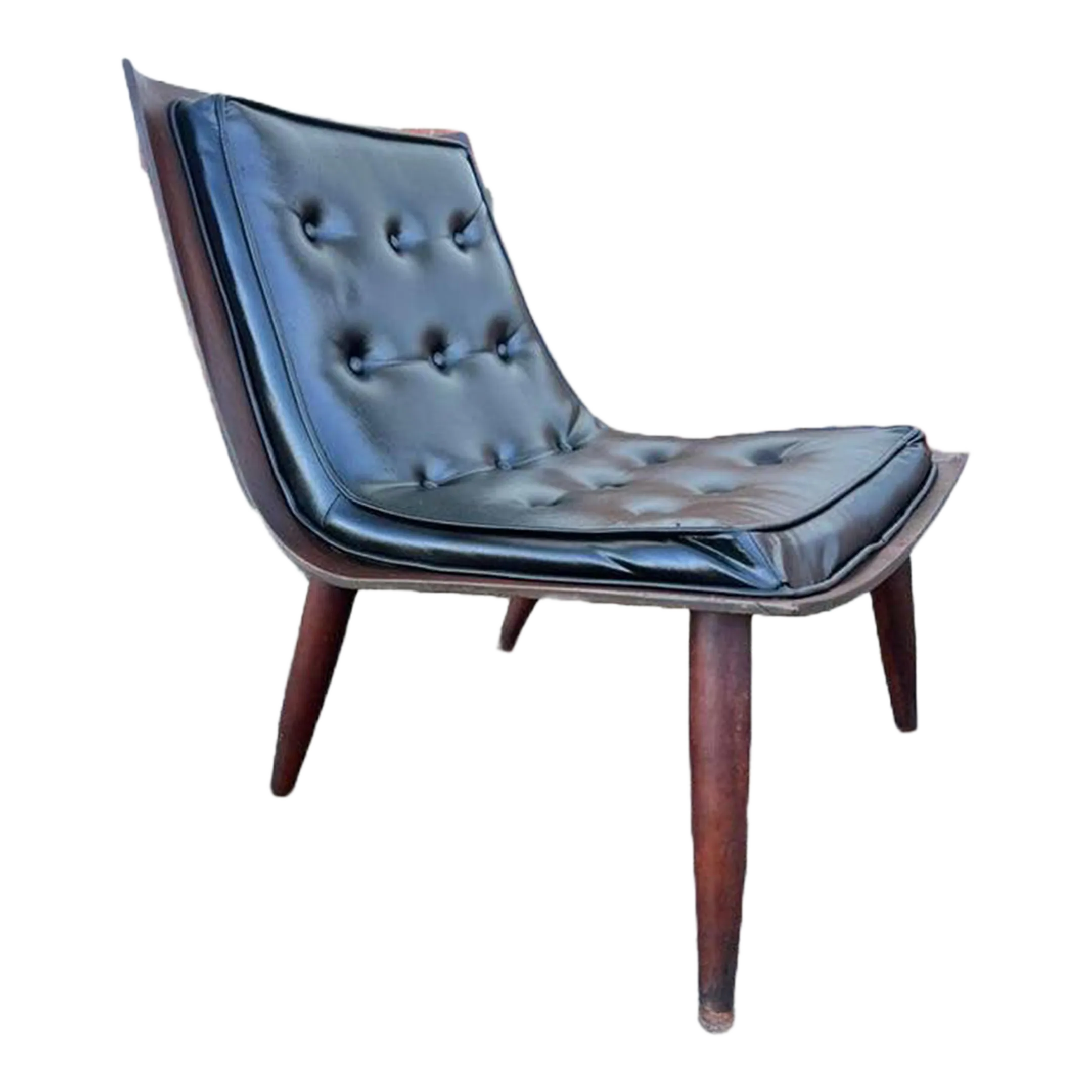 Mid Century Scoop Lounge Chair by Carter. Brothers Inc 1958s