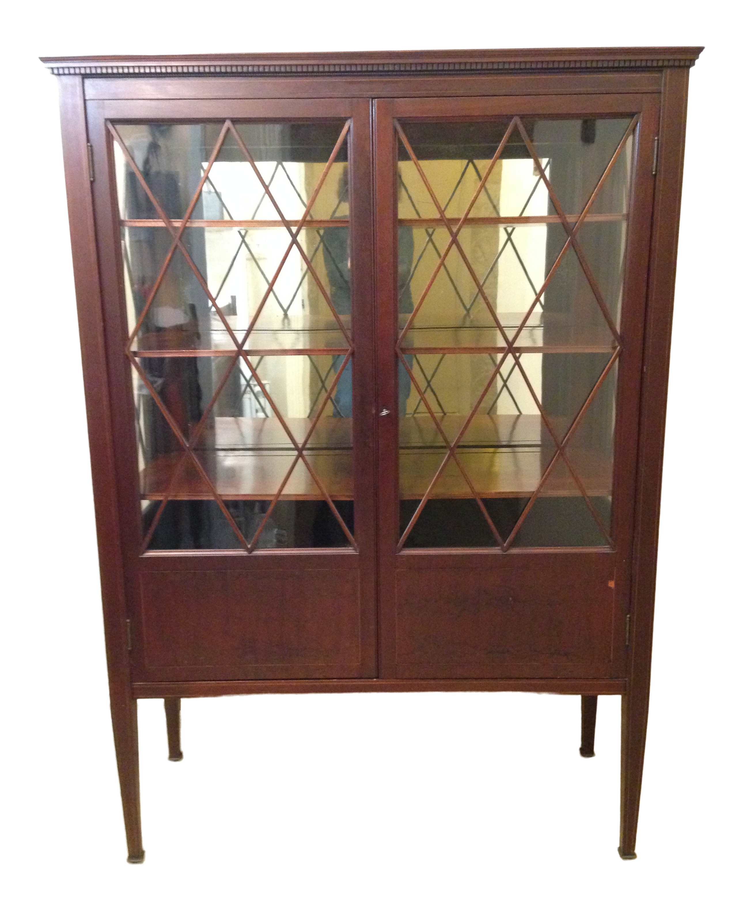 Antique Mahogany China Cabinet Circa 1910 Chairish