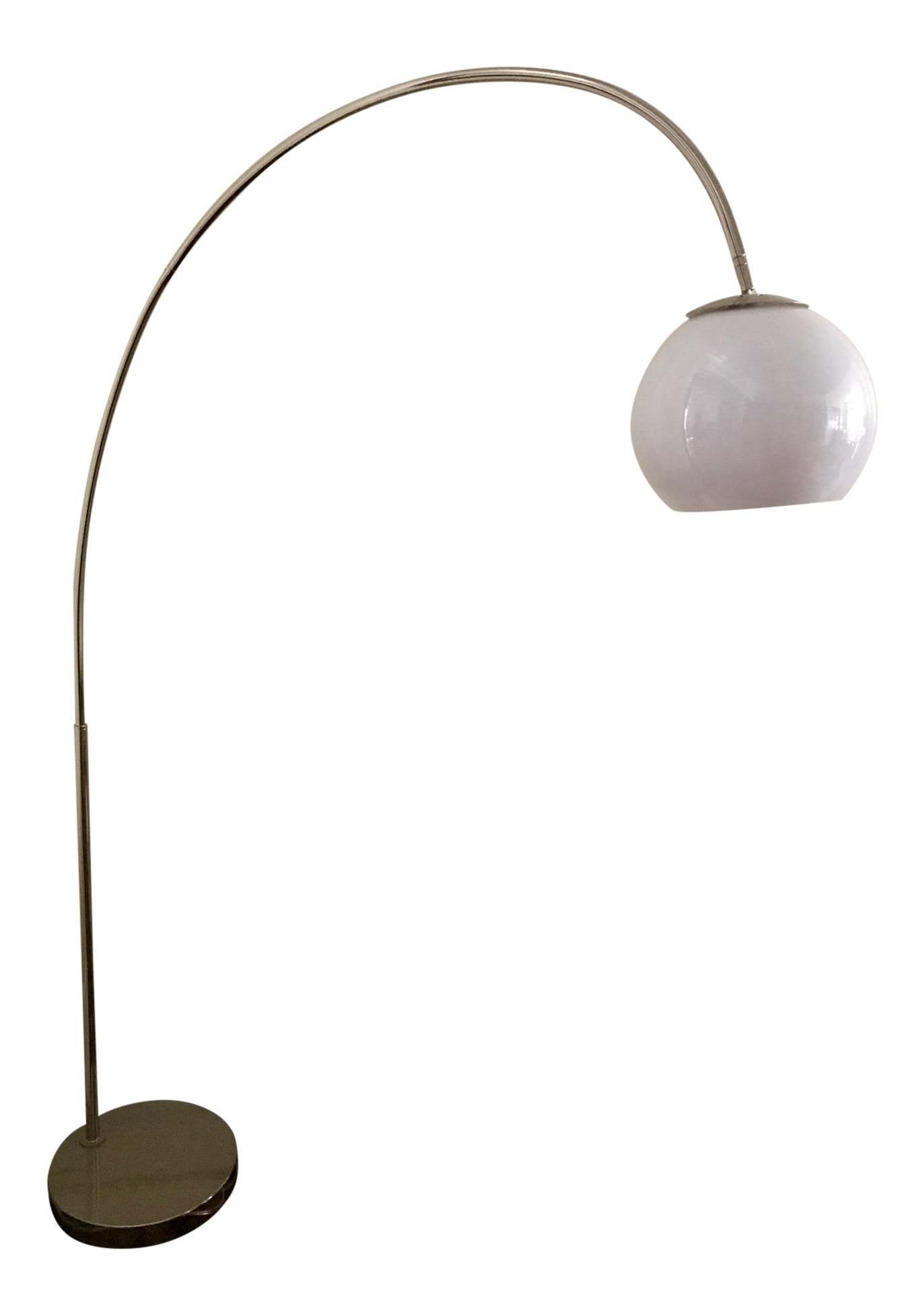Modern West Elm Overarching Acrylic Shade Floor Lamp
