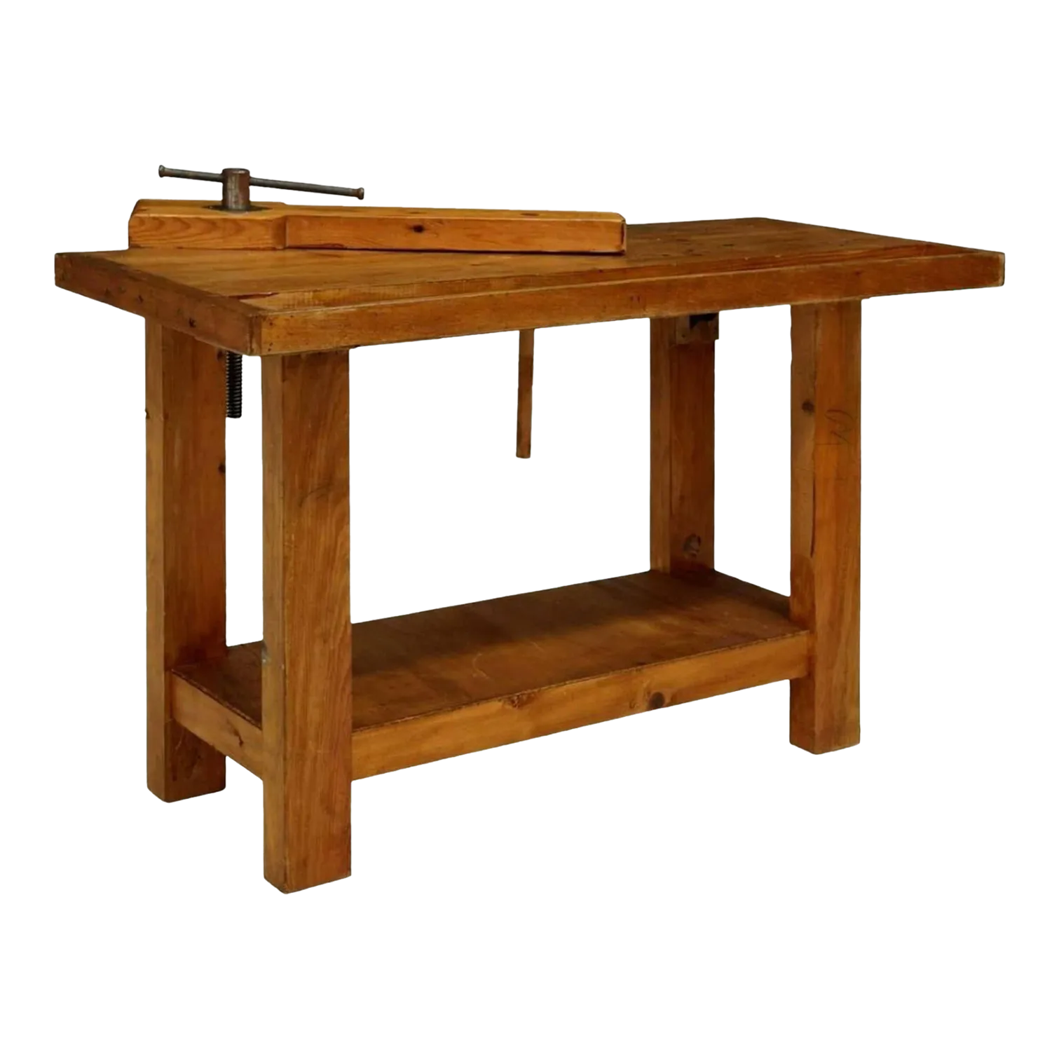 Vintage Carpentry Woodworking Pine Workbench Table Chairish