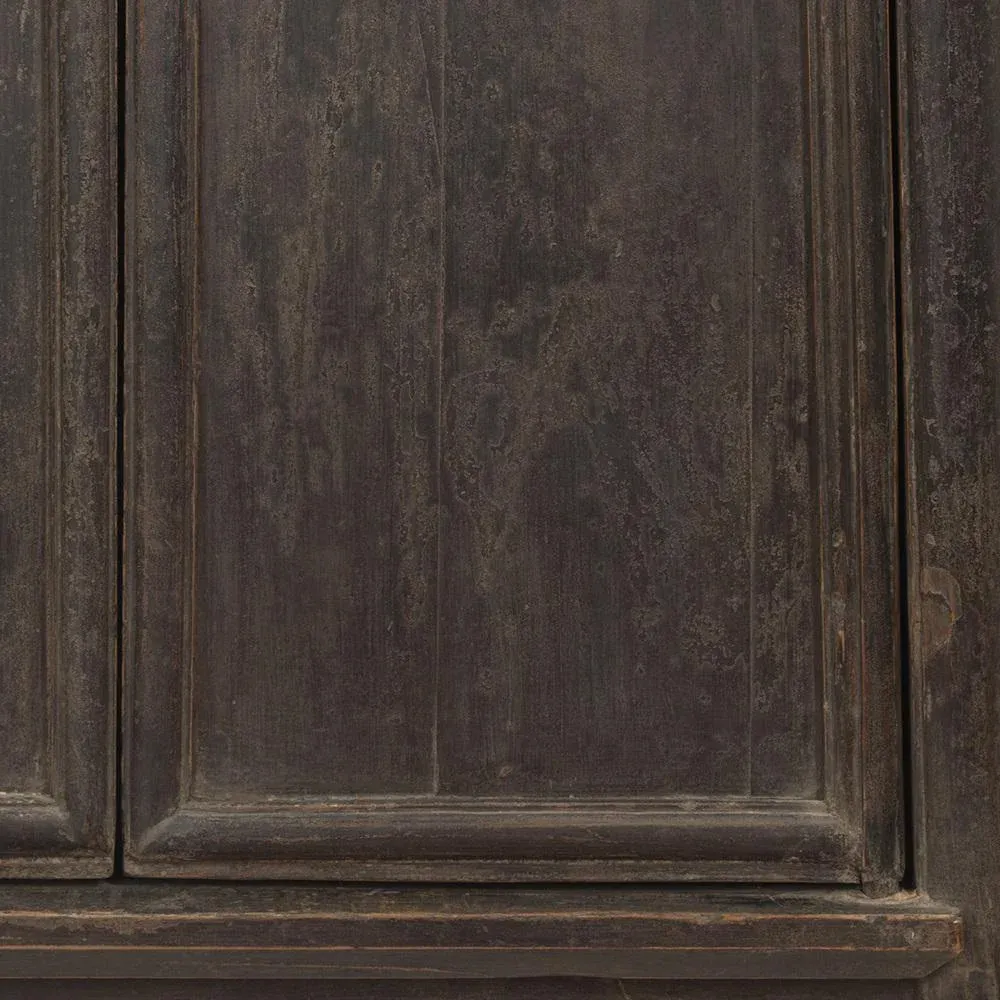 Large Tapered Dark Elm Cabinet