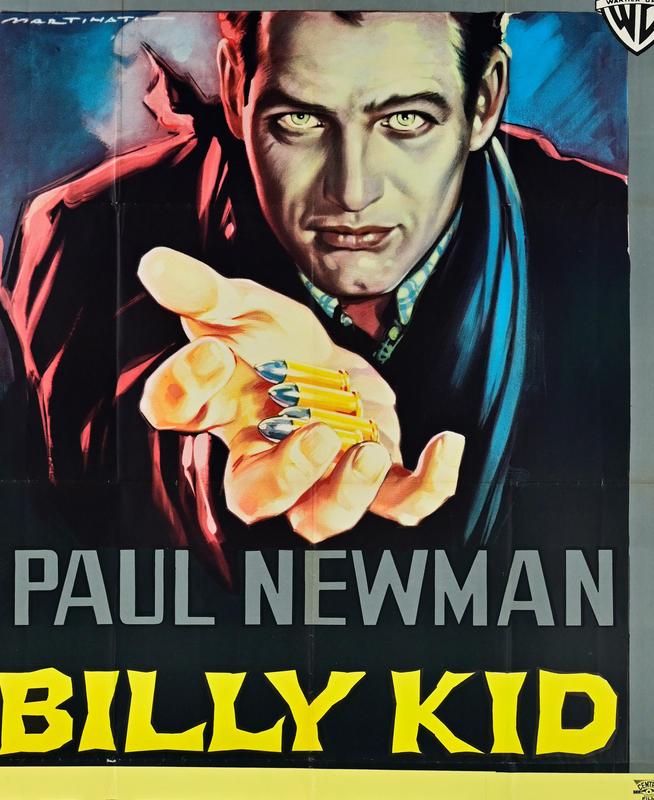 Italian The Left Handed Gun Film Poster, 1958