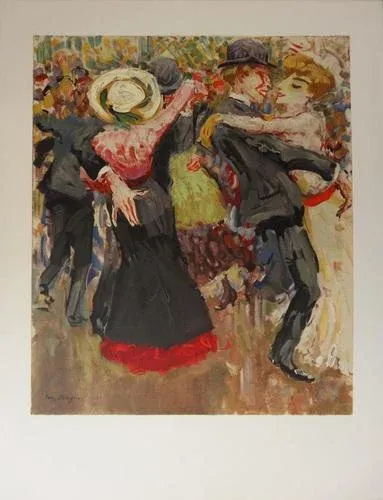 After Kees Van Dongen, Dance at the Moulin De La Galette, Lithograph